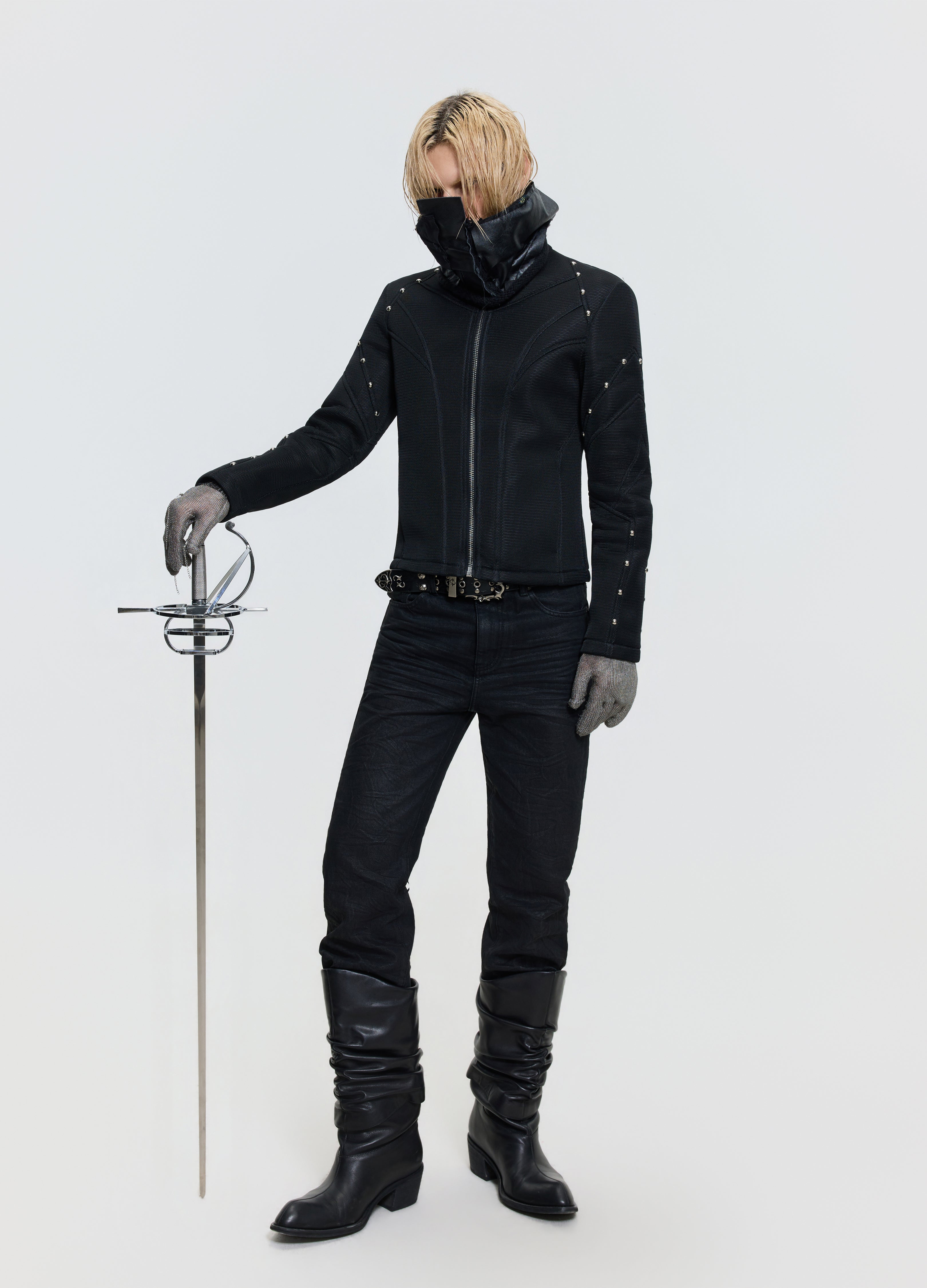 26FW MESH STUD JACKET