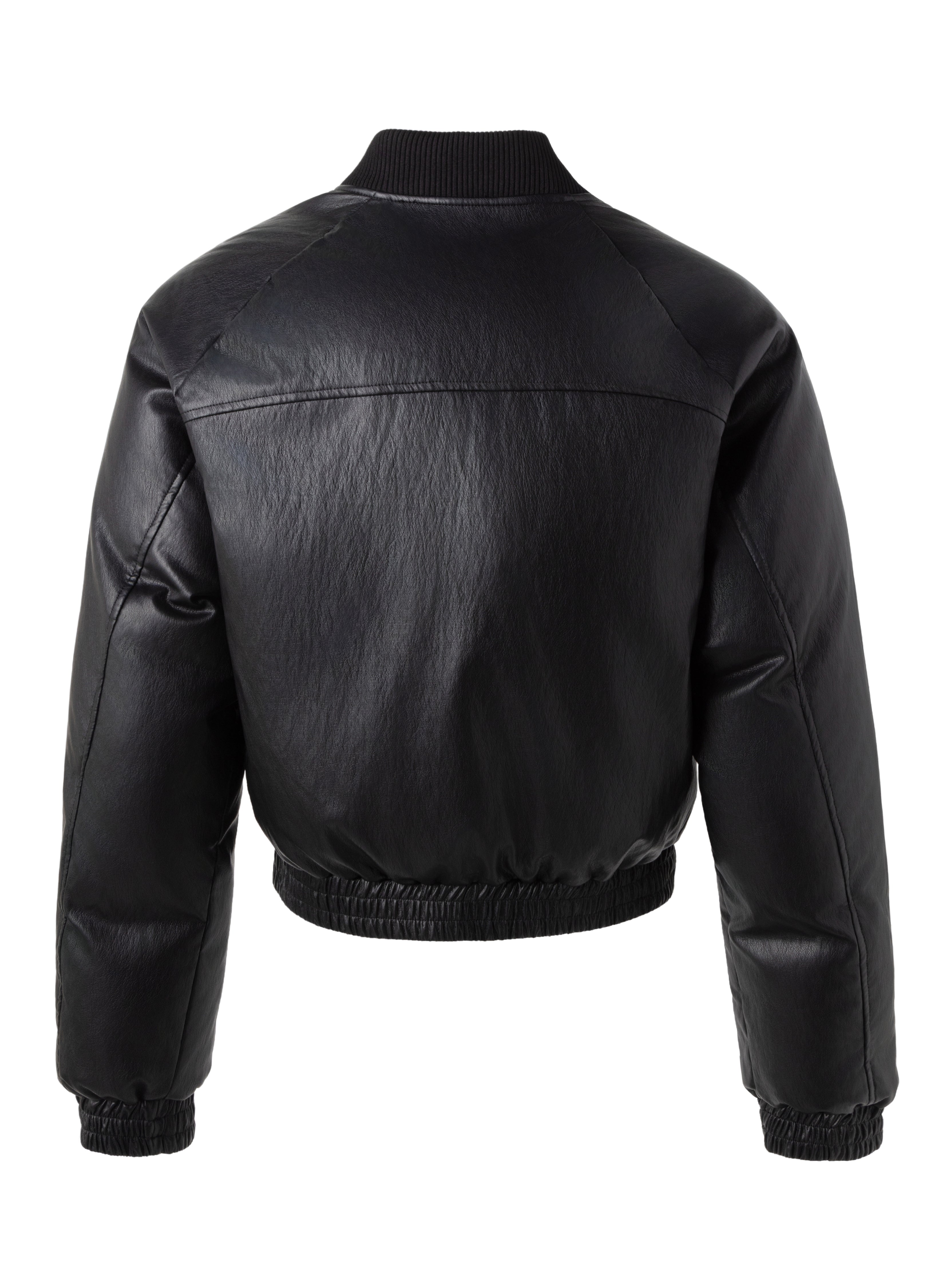 25FW LEATHER PUFFER BOMBER