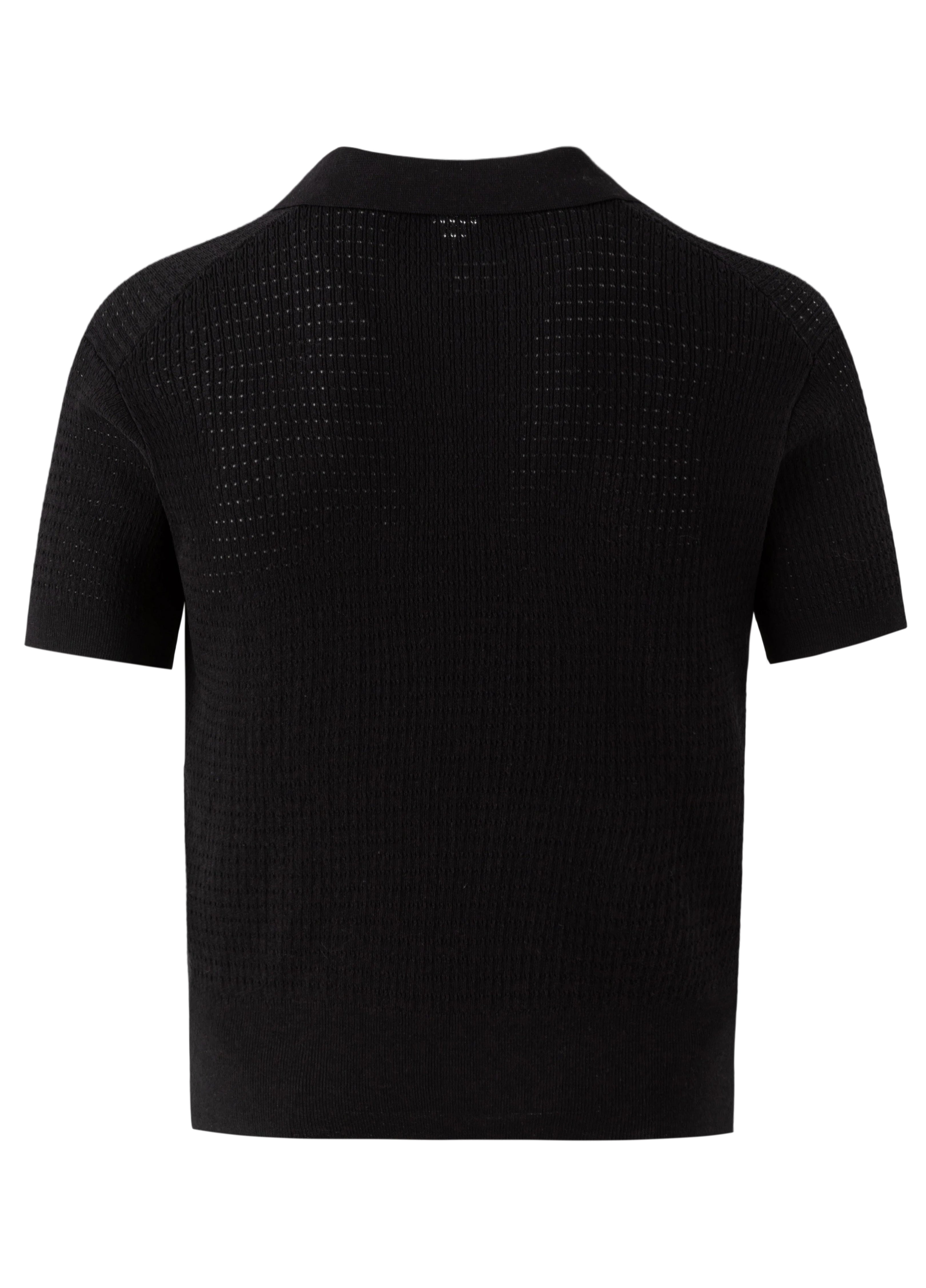 26SS OPEN-KNIT RESORT POLO