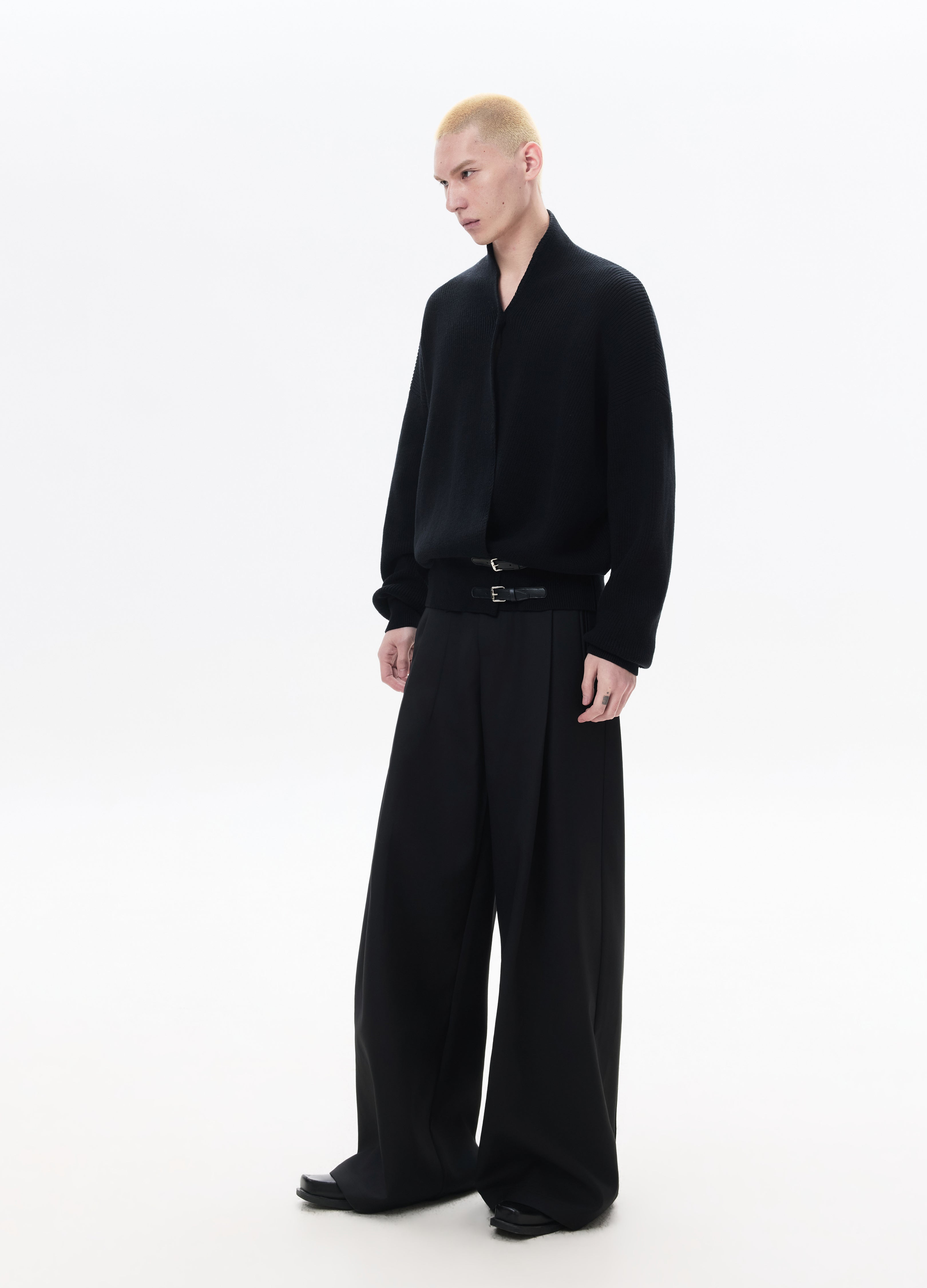 26SS CROSS TIE KNIT SWEATER