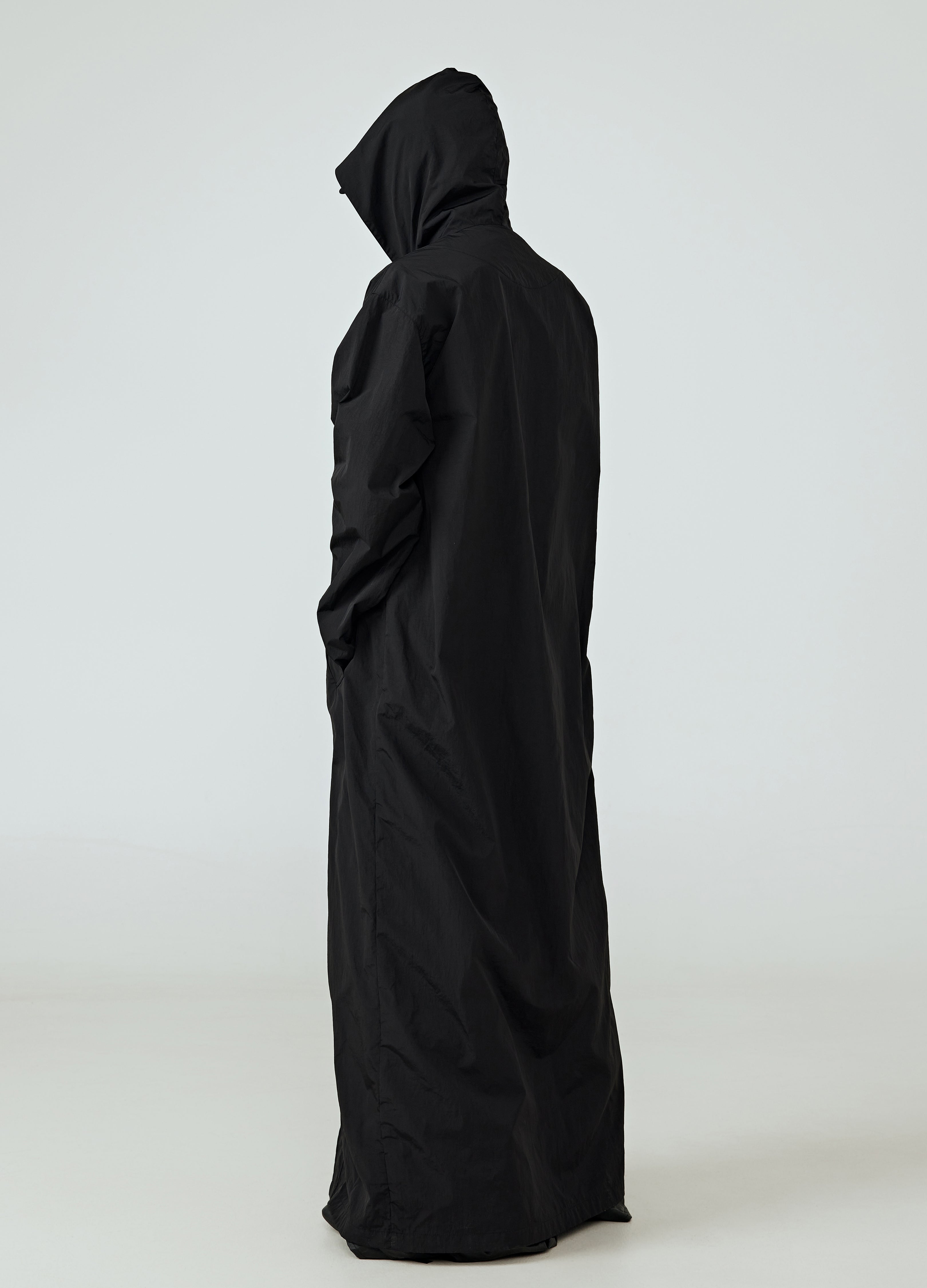 25SS DARK CASCADE HOODED TRENCH