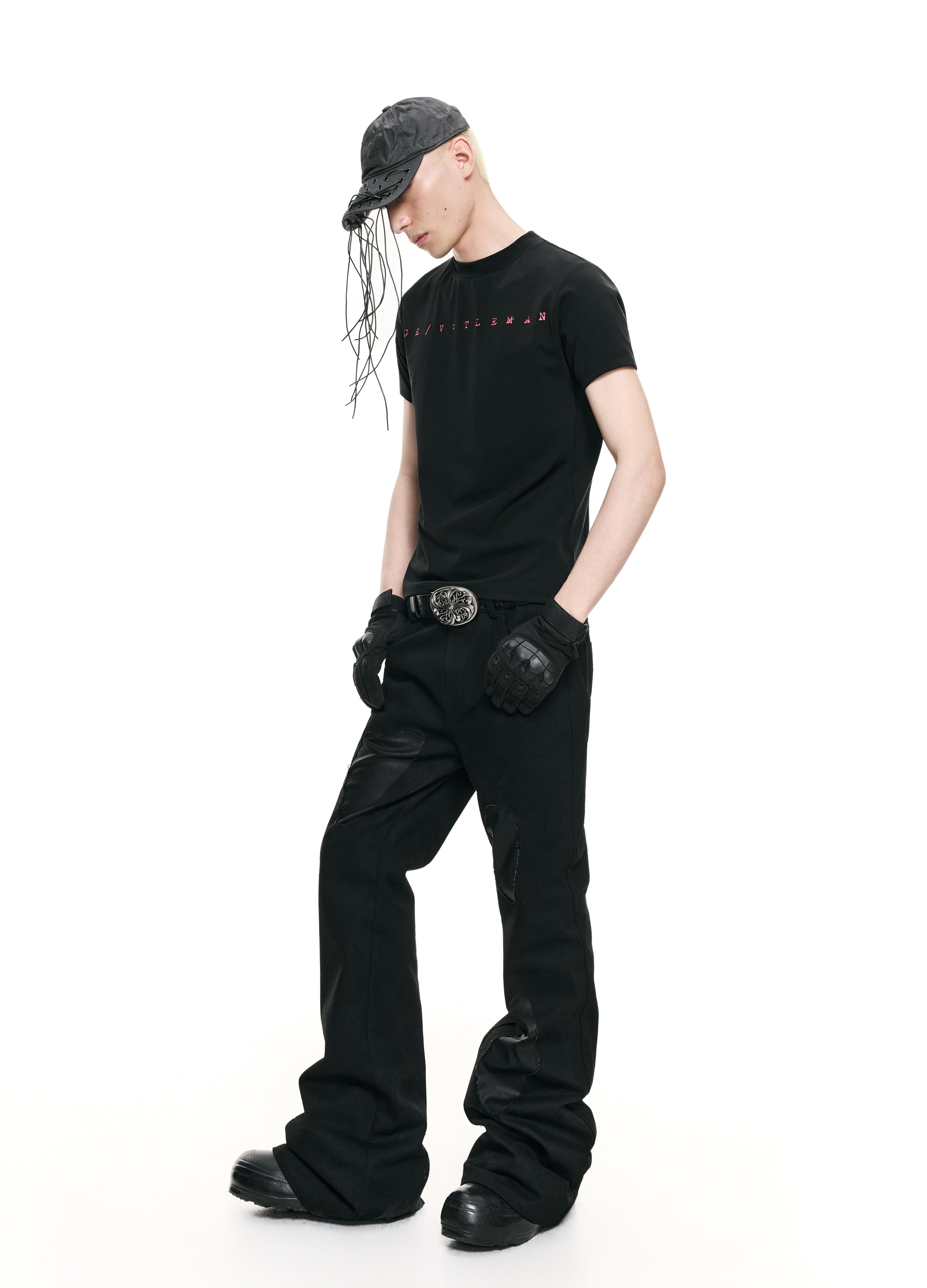 26SS DISTRESSED FLARE PANEL DENIM