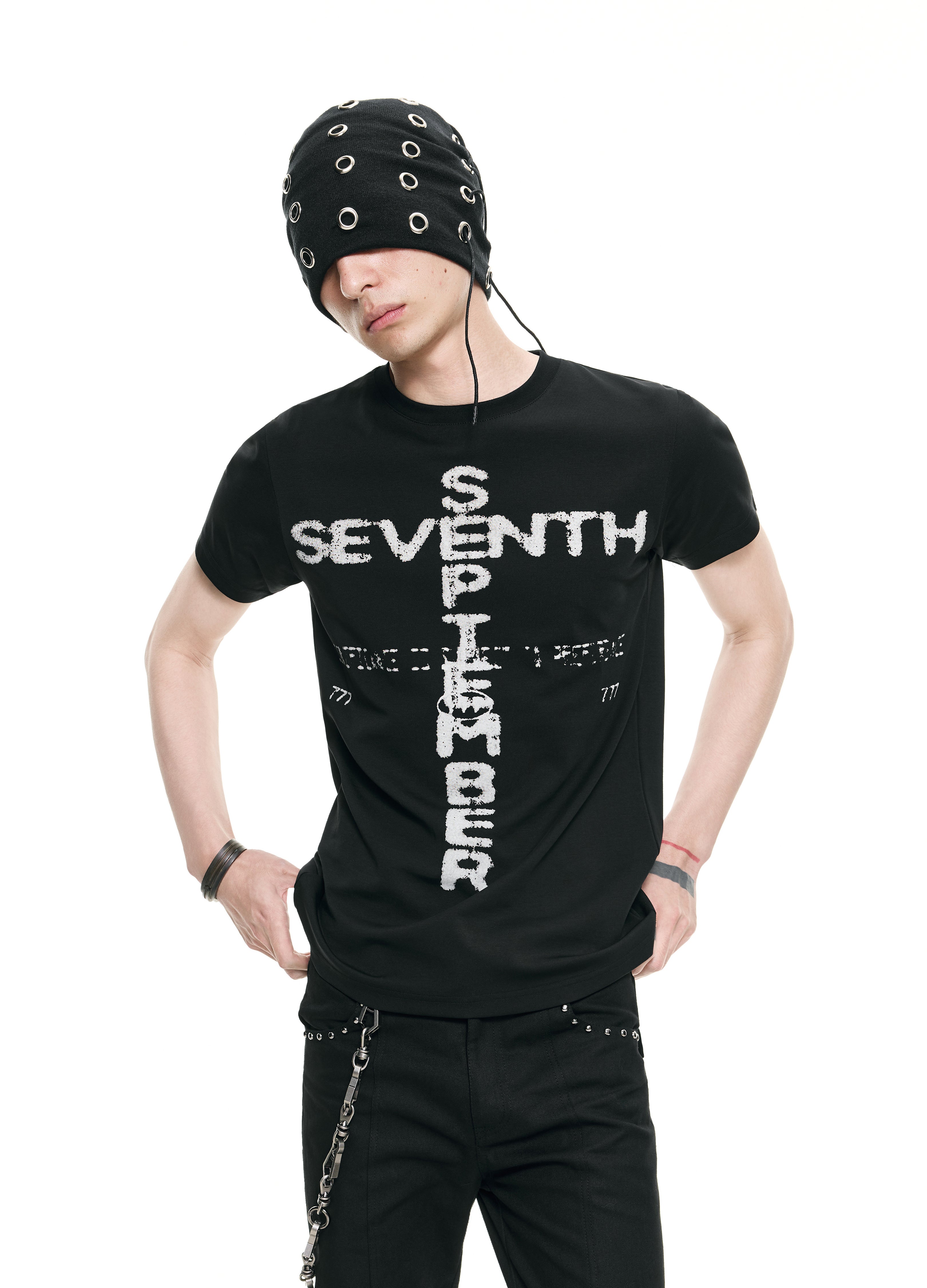 26SS CROSS LOGO PUNK TEE