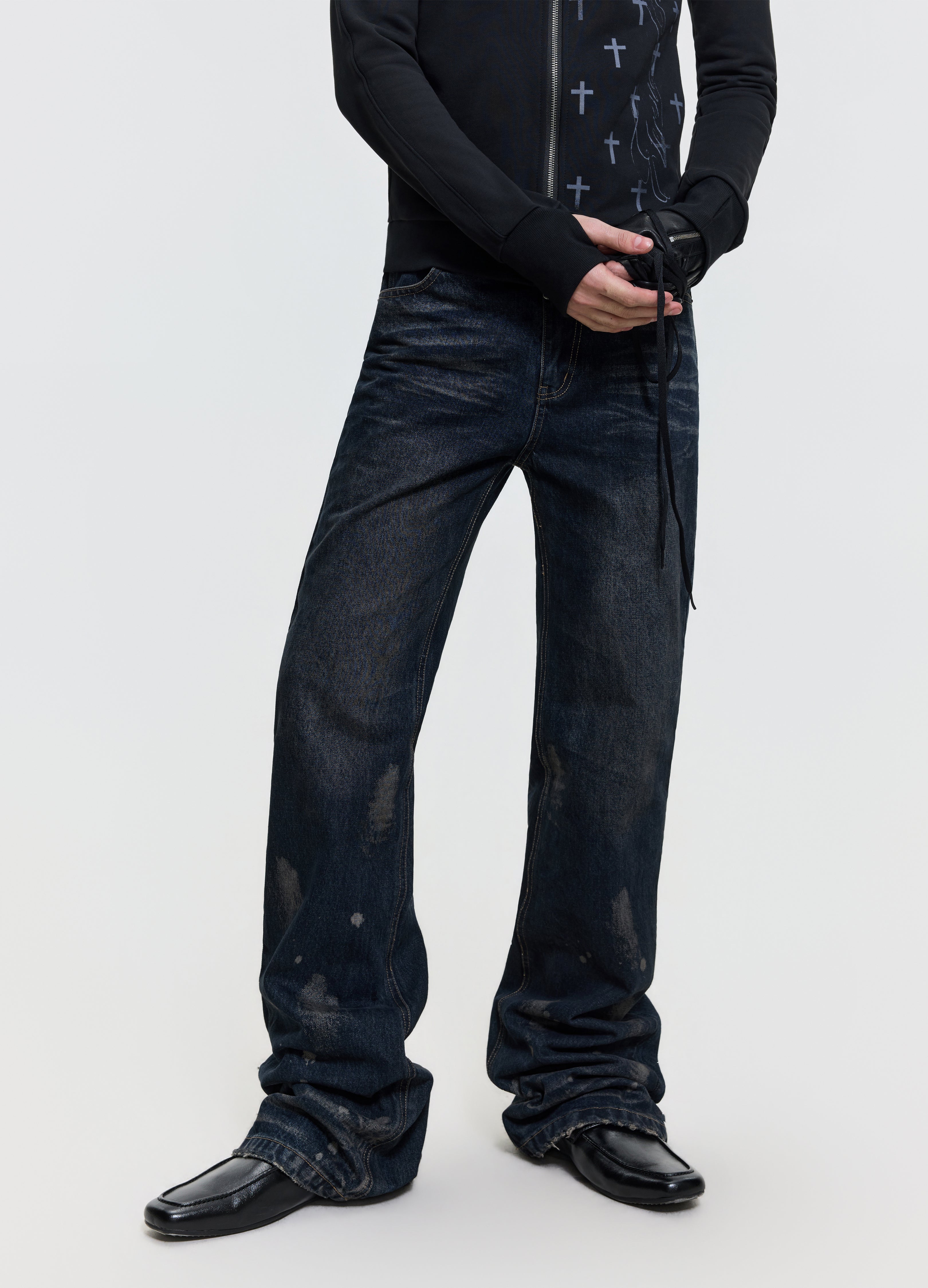 26FW INK WASH STACKED DENIM