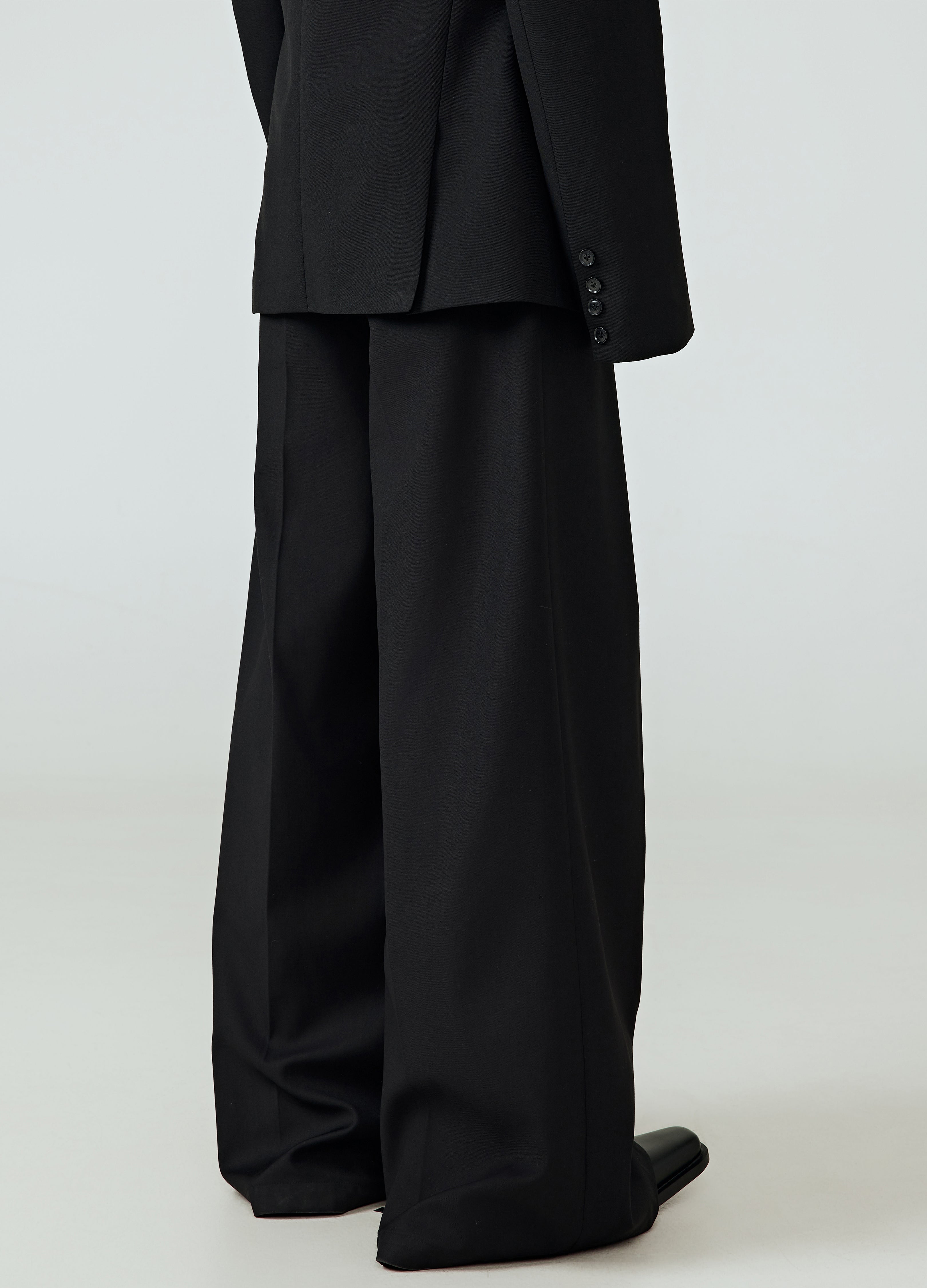 25SS DRAPED VOID WIDE-LEG TROUSERS