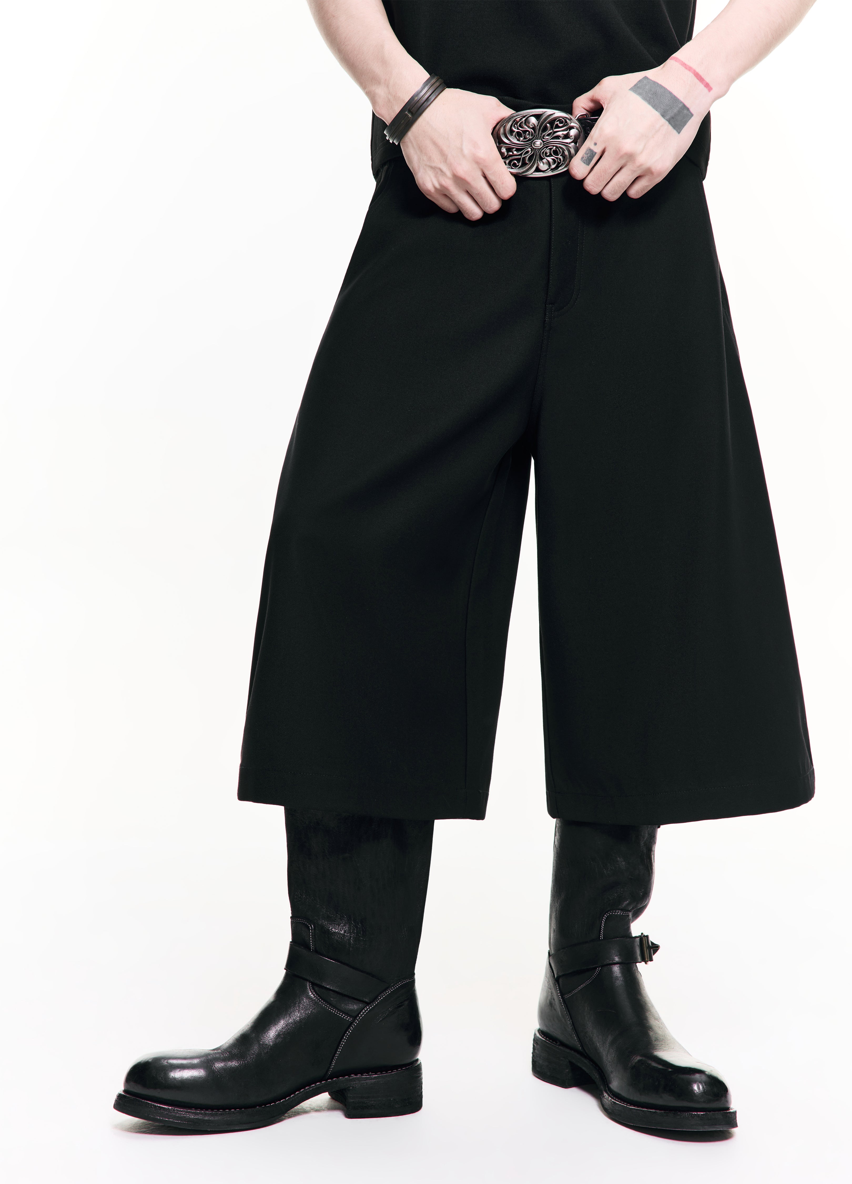 26SS CURVED CROP WIDE TROUSERS