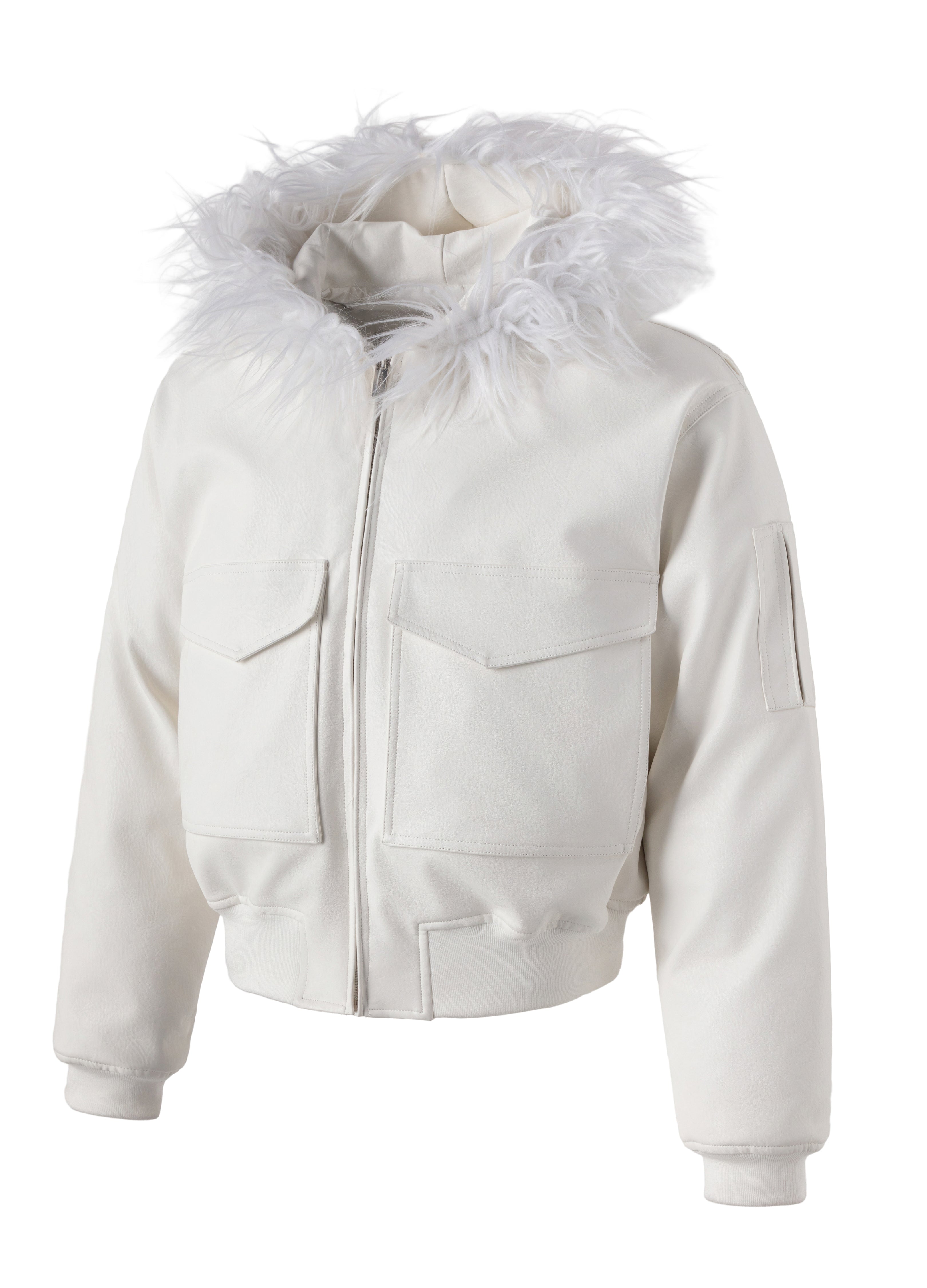 25FW WHITE FUR PARKA DOWN