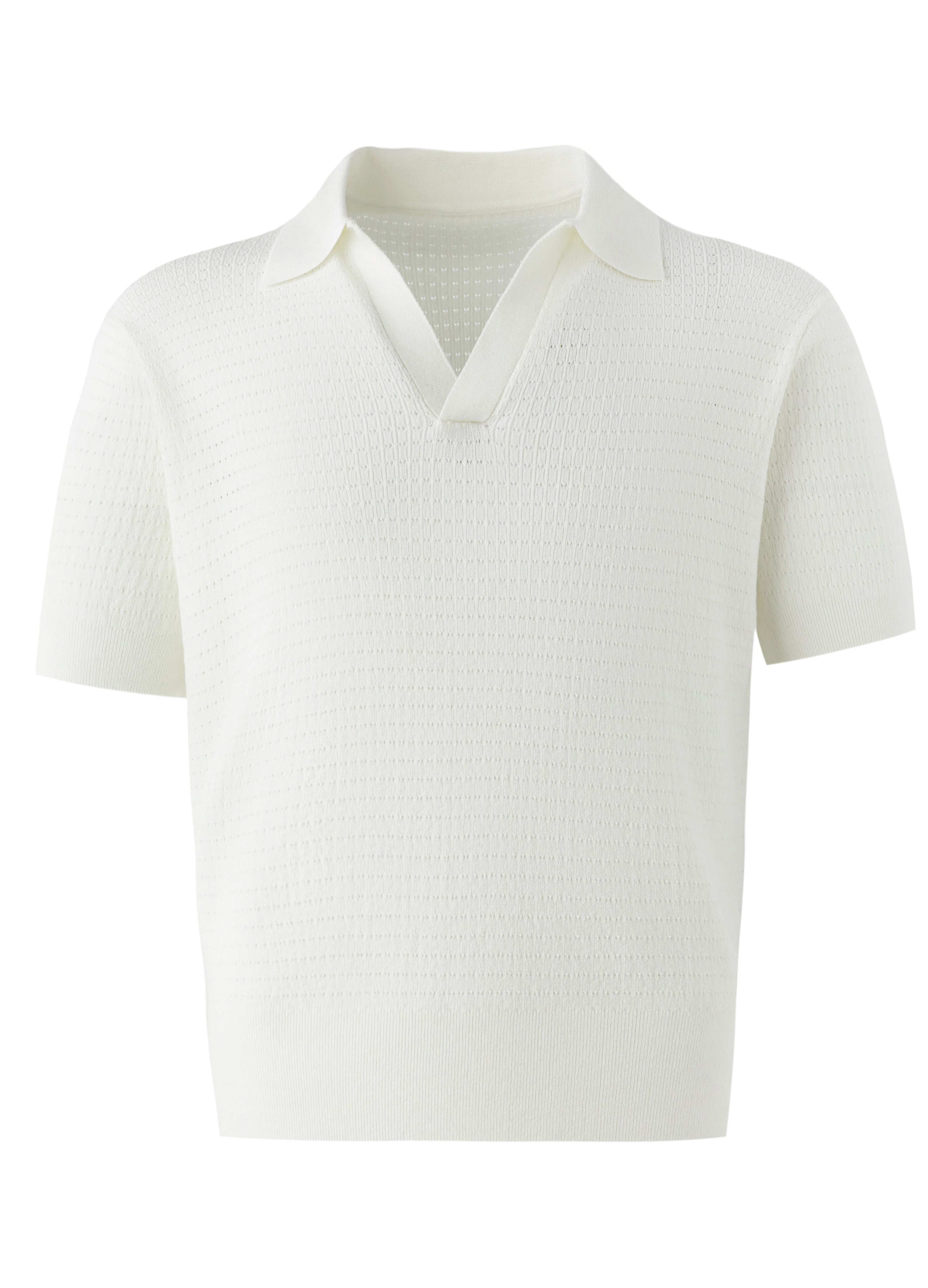26SS OPEN-KNIT RESORT POLO