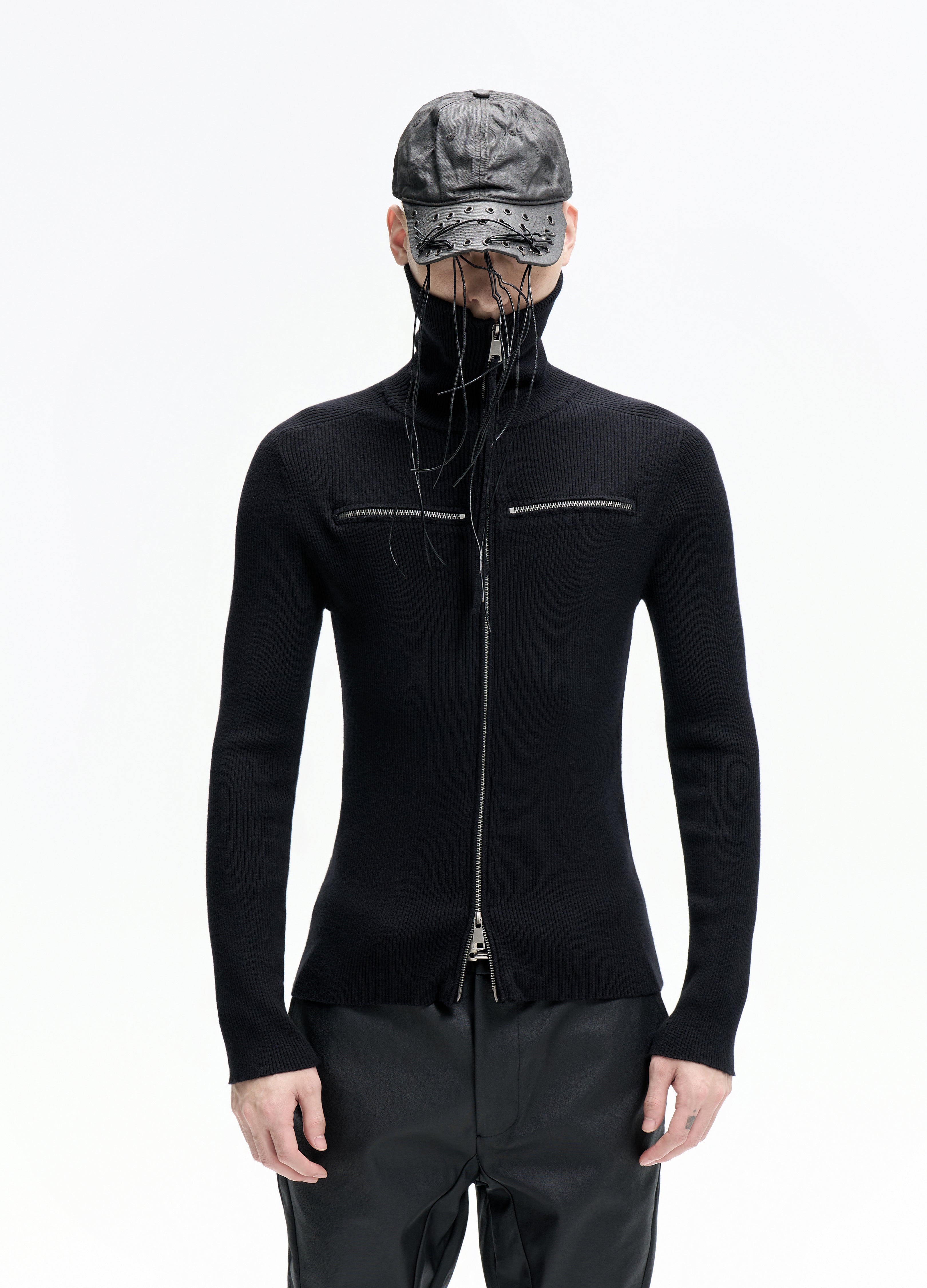 25FW DUAL-ZIP HIGH NECK KNIT