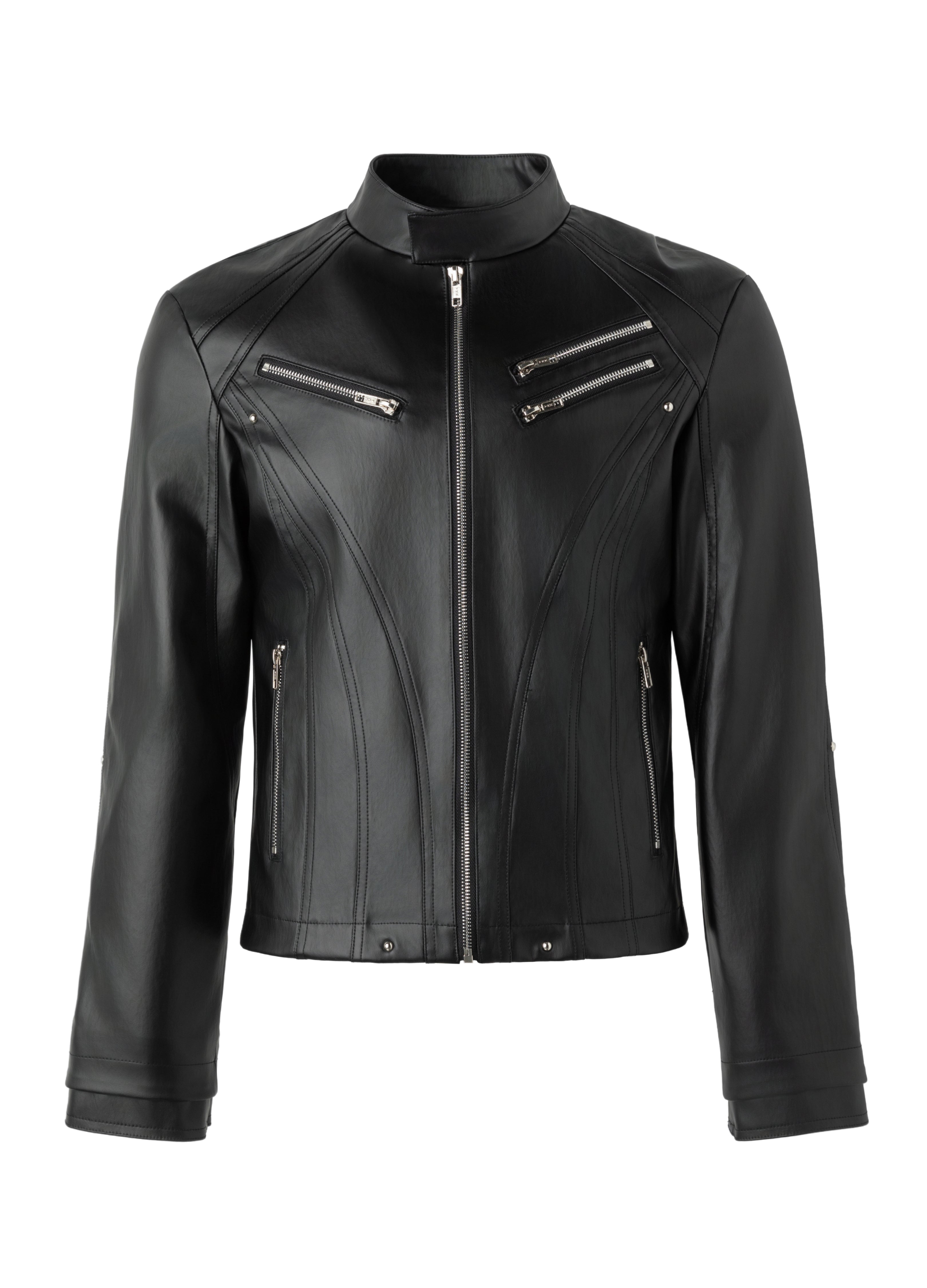 26SS DECONSTRUCT ZIP BIKER JACKET