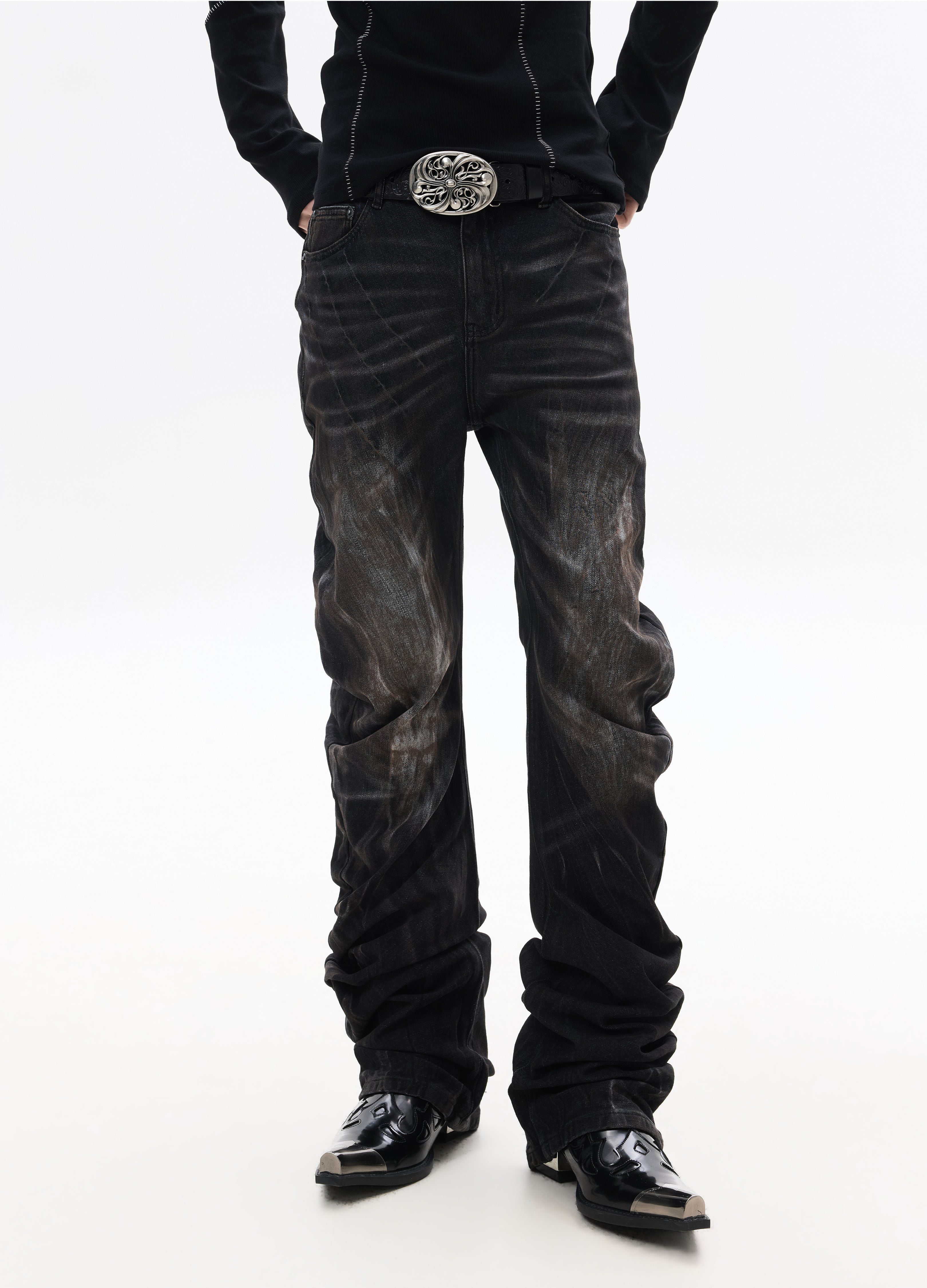 26SS RUST WASHED SLIM JEANS