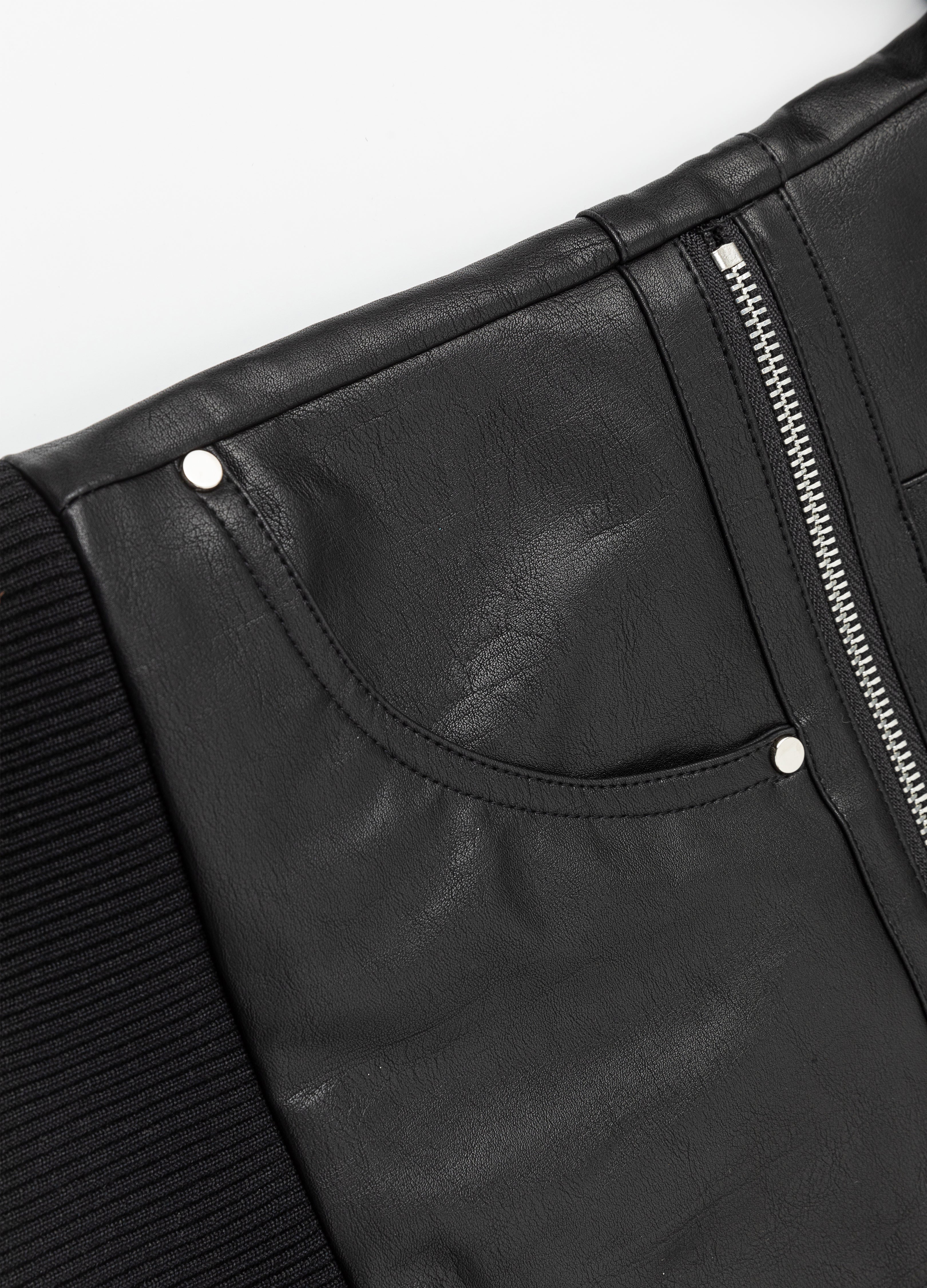 26SS STAND-COLLAR LEATHER JACKET