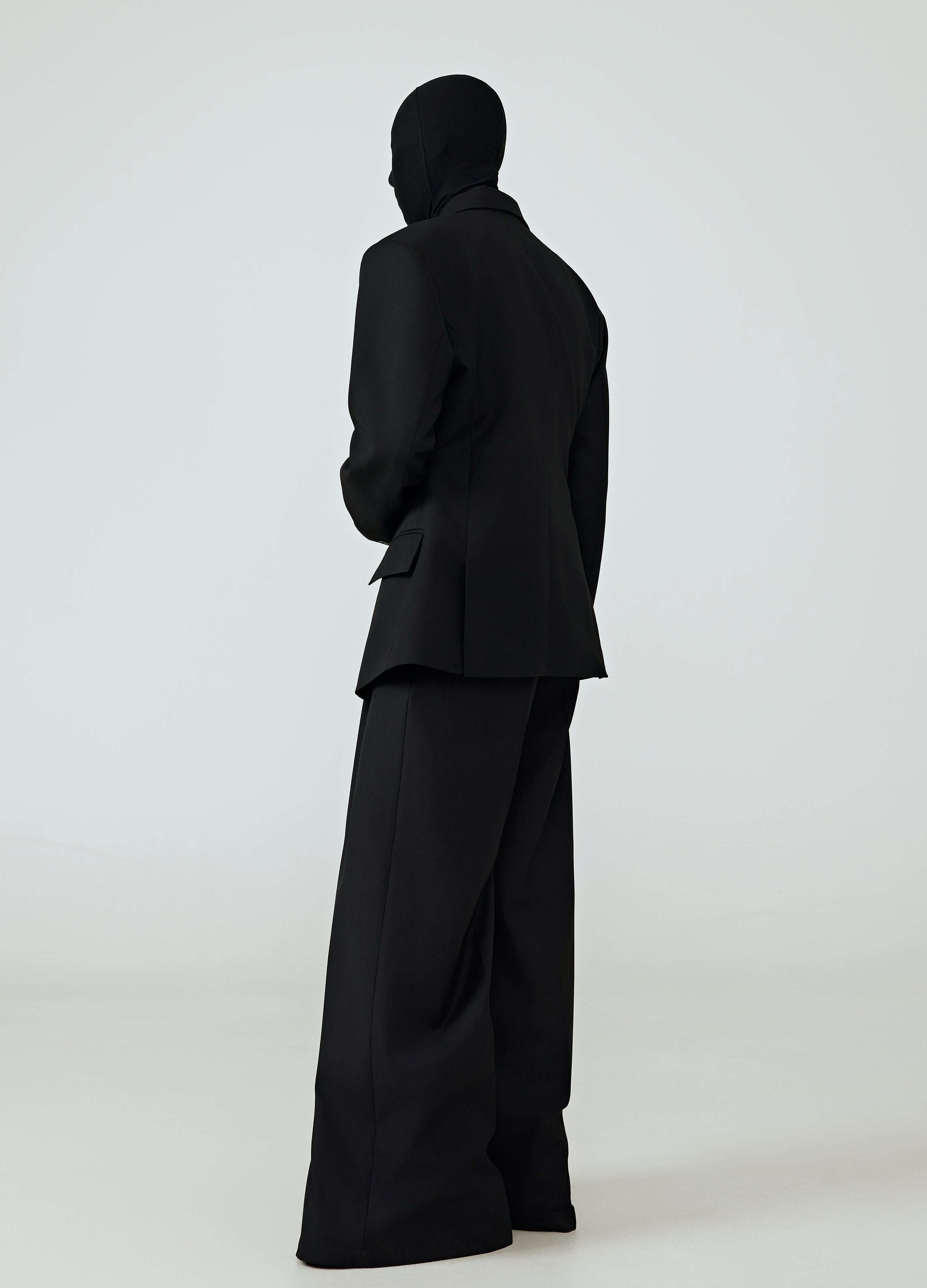 25SS DRAPED VOID WIDE-LEG TROUSERS