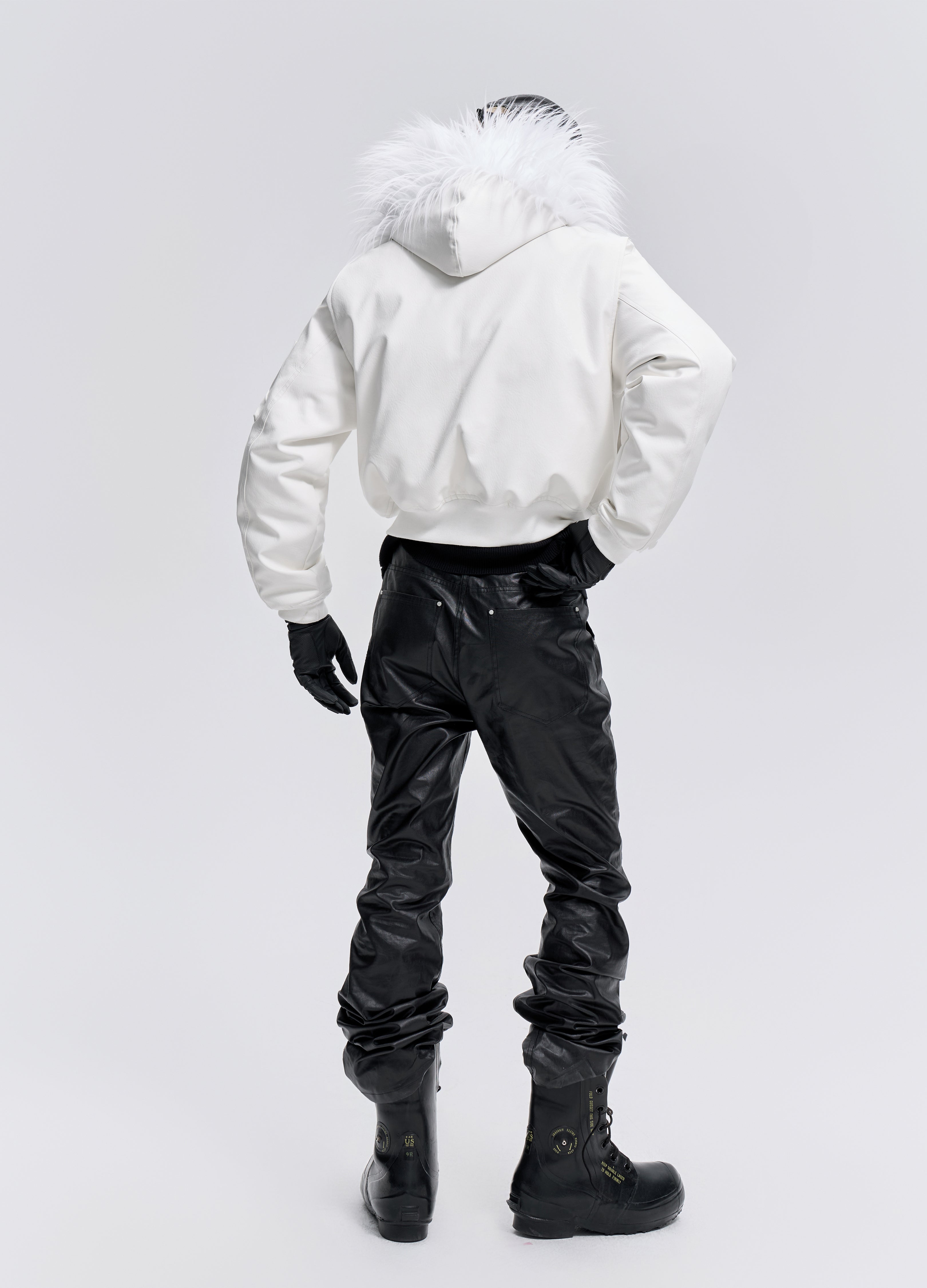 25FW WHITE FUR PARKA DOWN