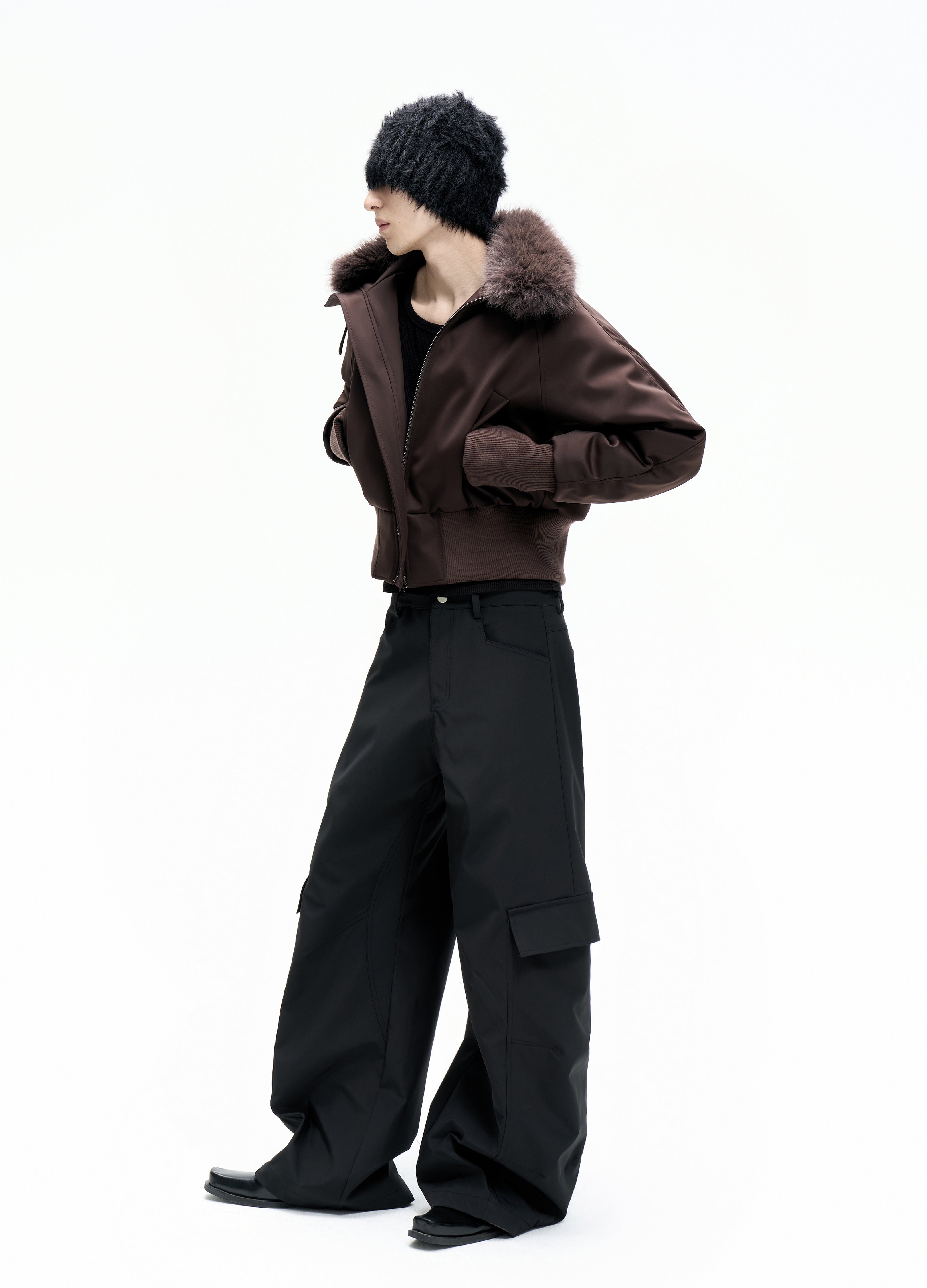 25FW FUR HOODED PARKA JACKET