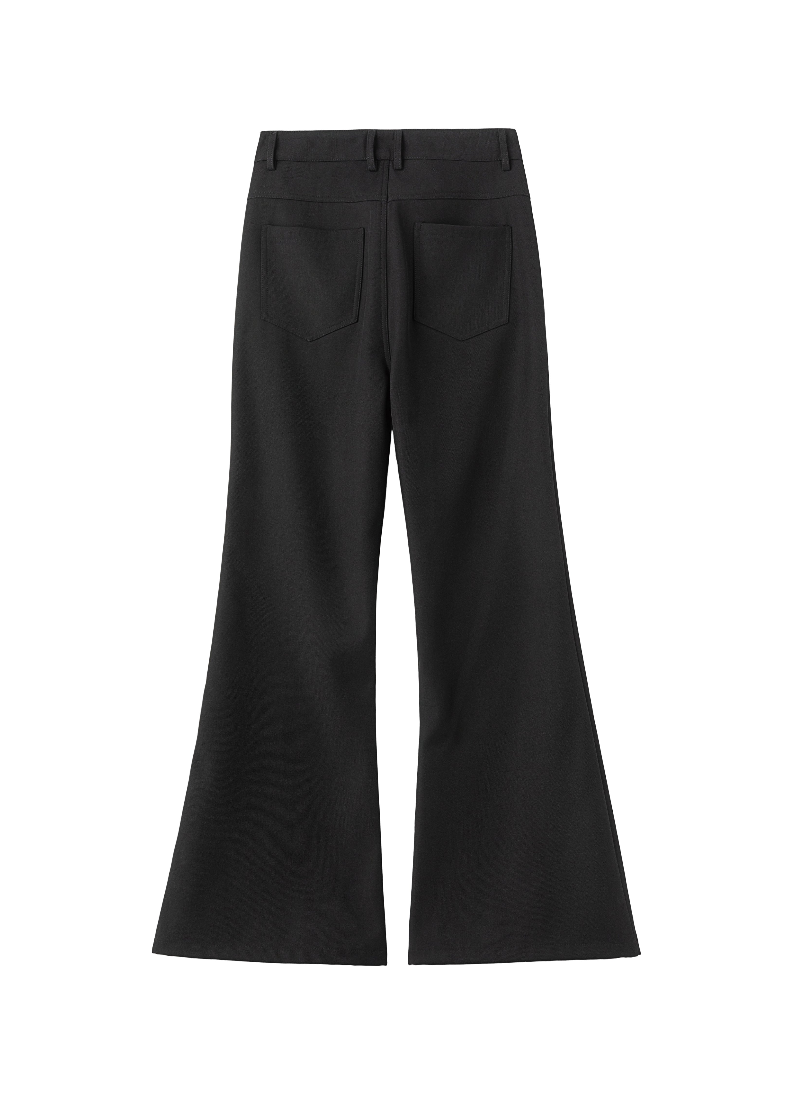 26SS CLASSIC STRAIGHT BLACK TROUSERS