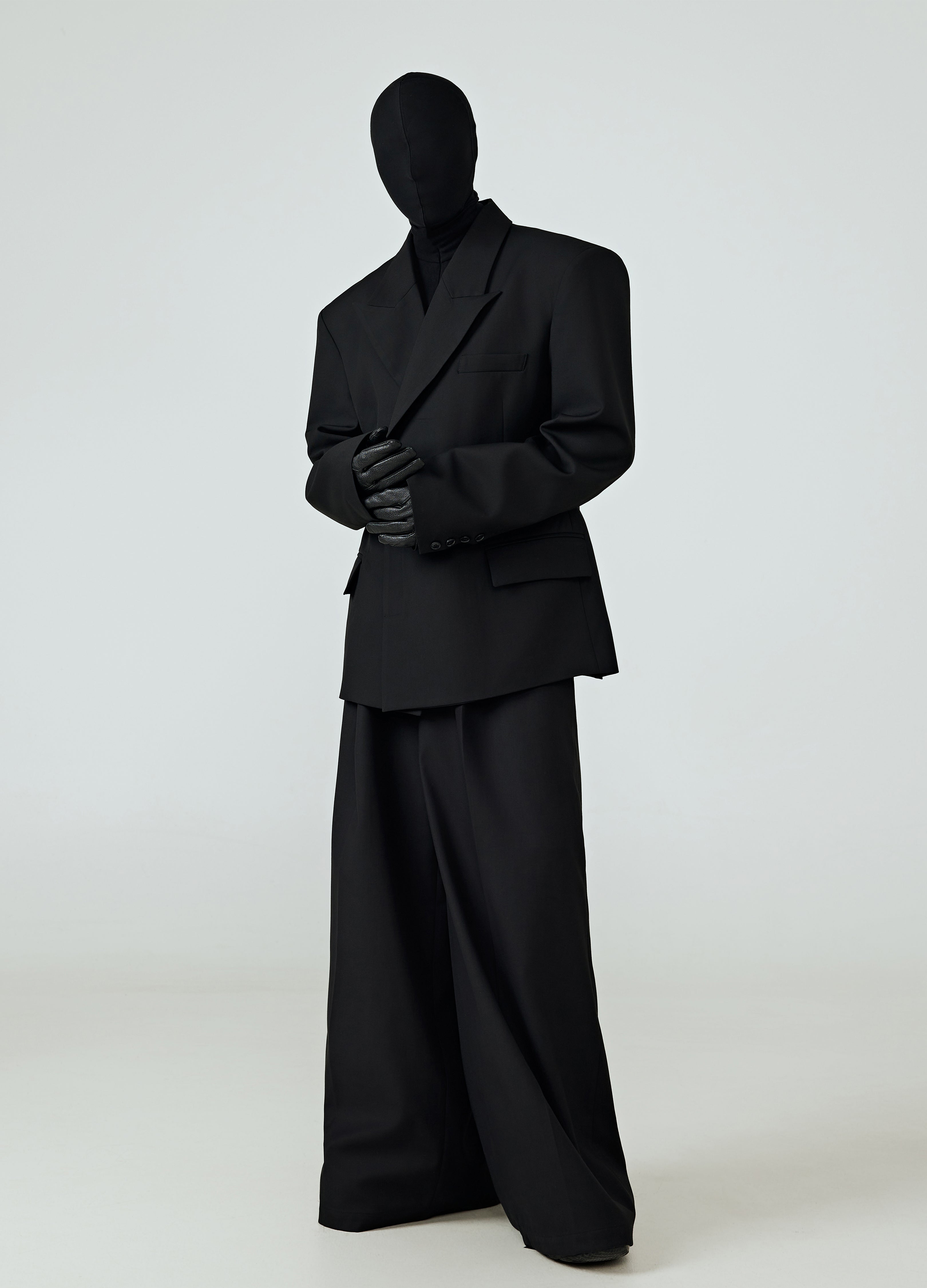 25SS DRAPED VOID WIDE-LEG TROUSERS