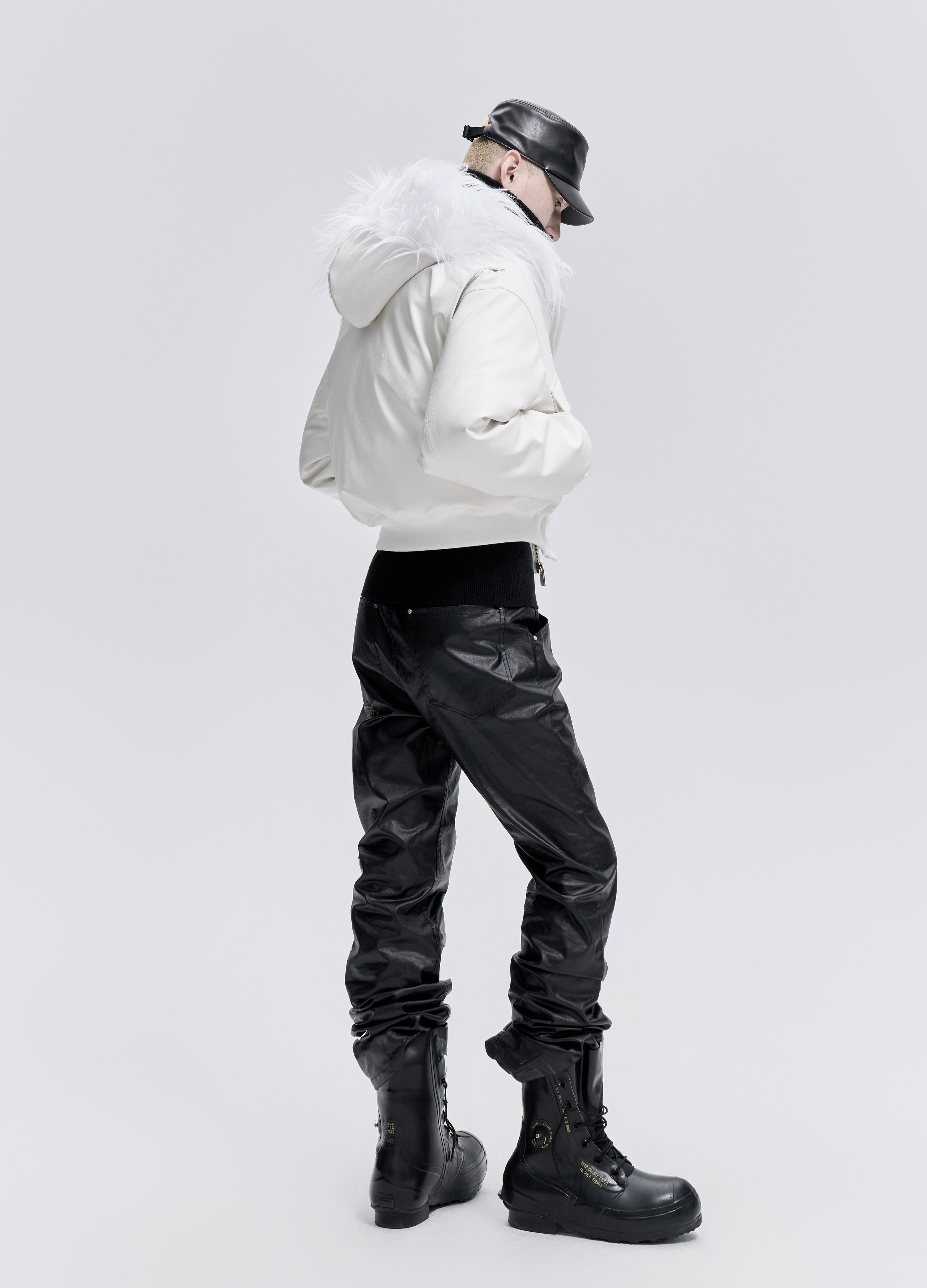 25FW WHITE FUR PARKA DOWN