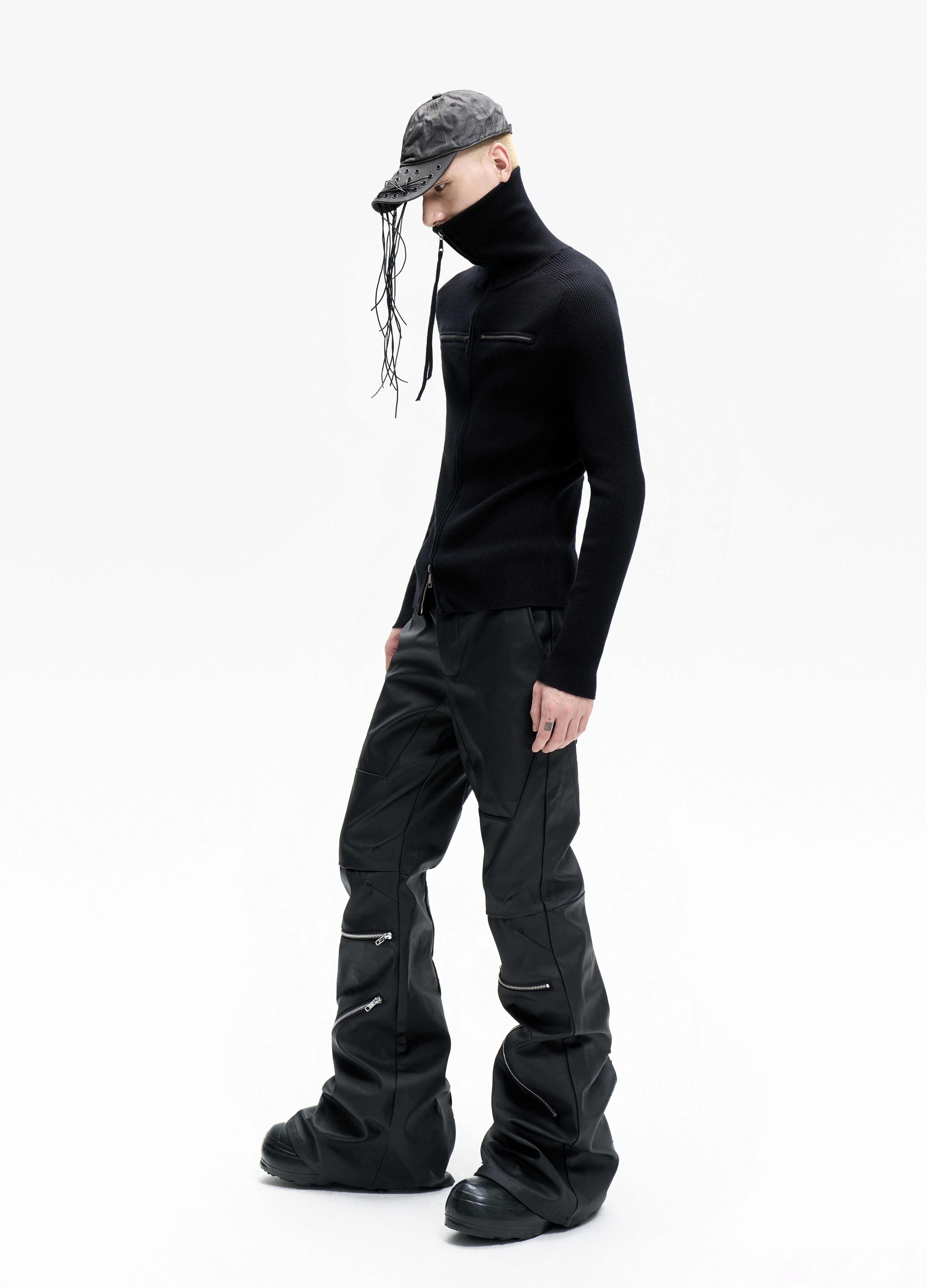 25FW DUAL-ZIP HIGH NECK KNIT