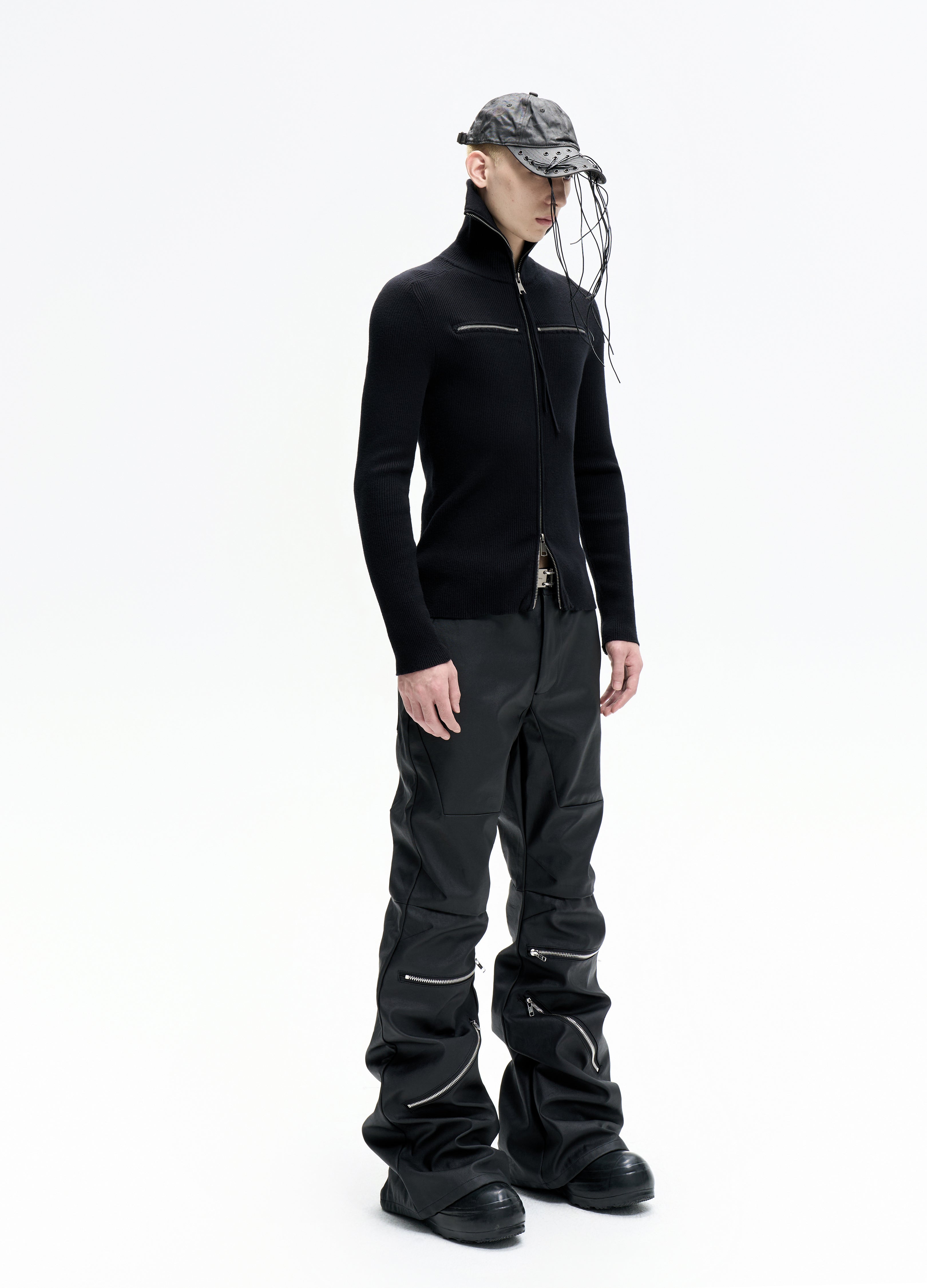 25FW DUAL-ZIP HIGH NECK KNIT