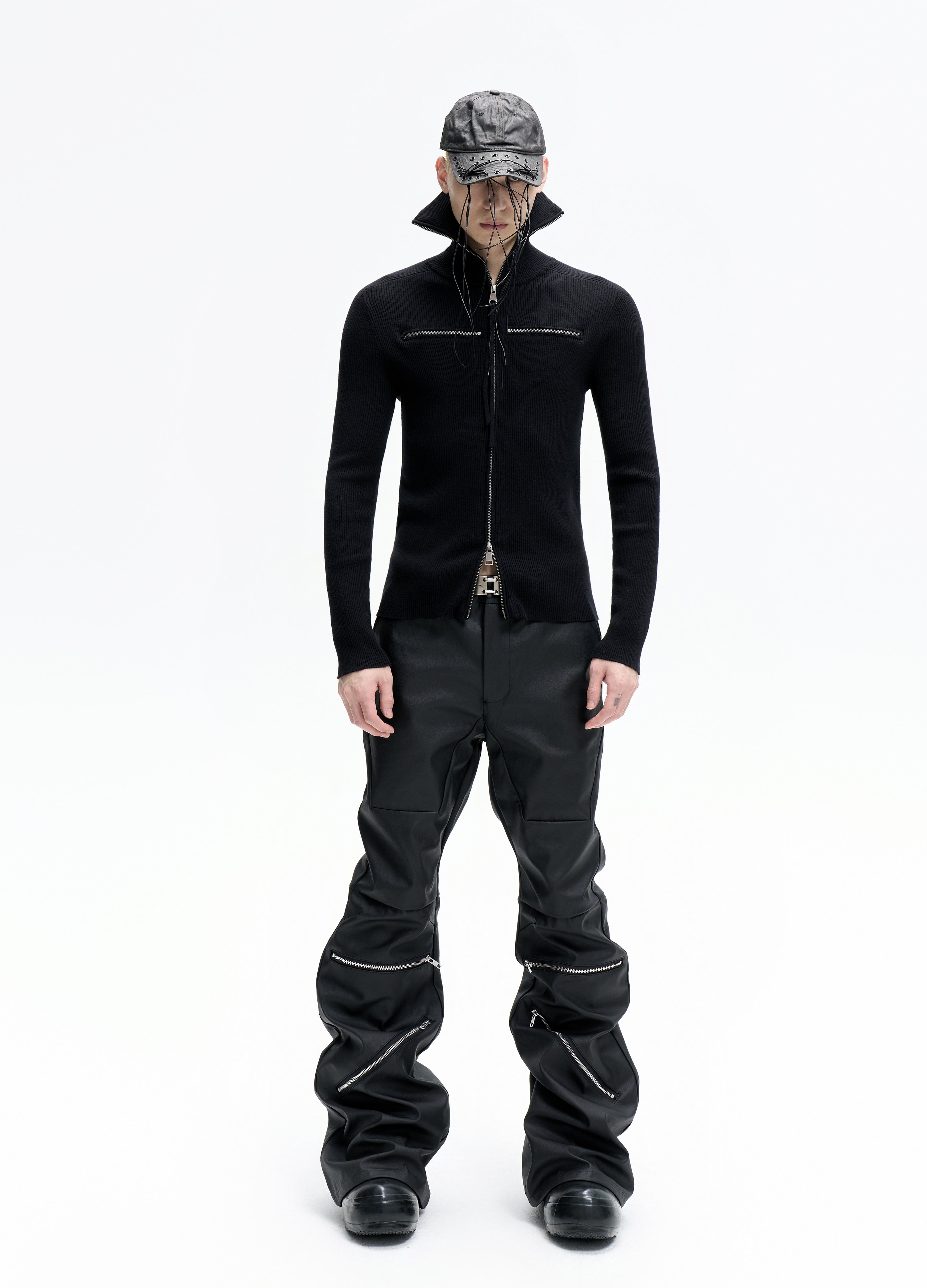 25FW DUAL-ZIP HIGH NECK KNIT