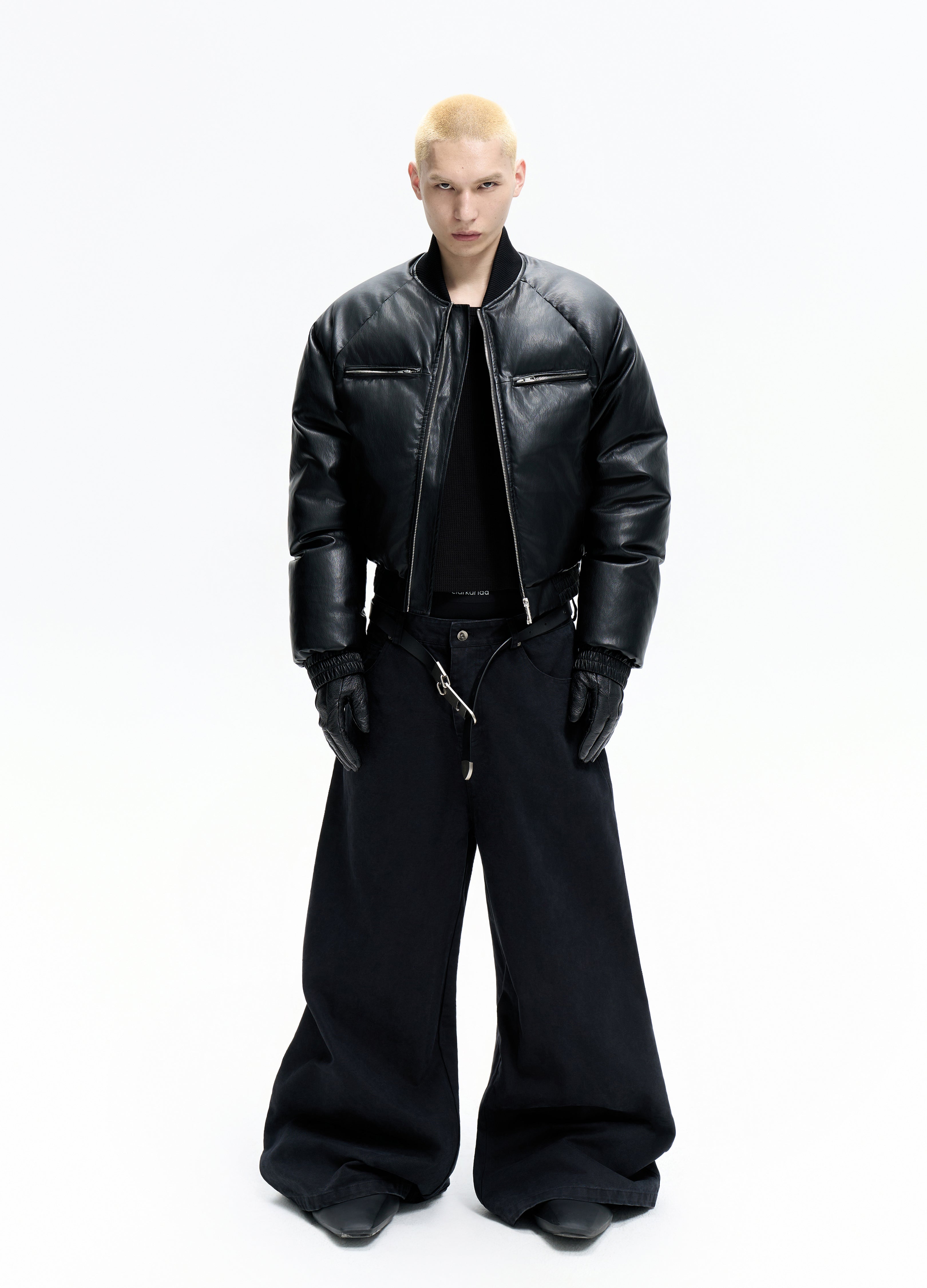 SANSANGEAR】 25FW BOMBER JACKET Jacket 25FW BOMBER black color