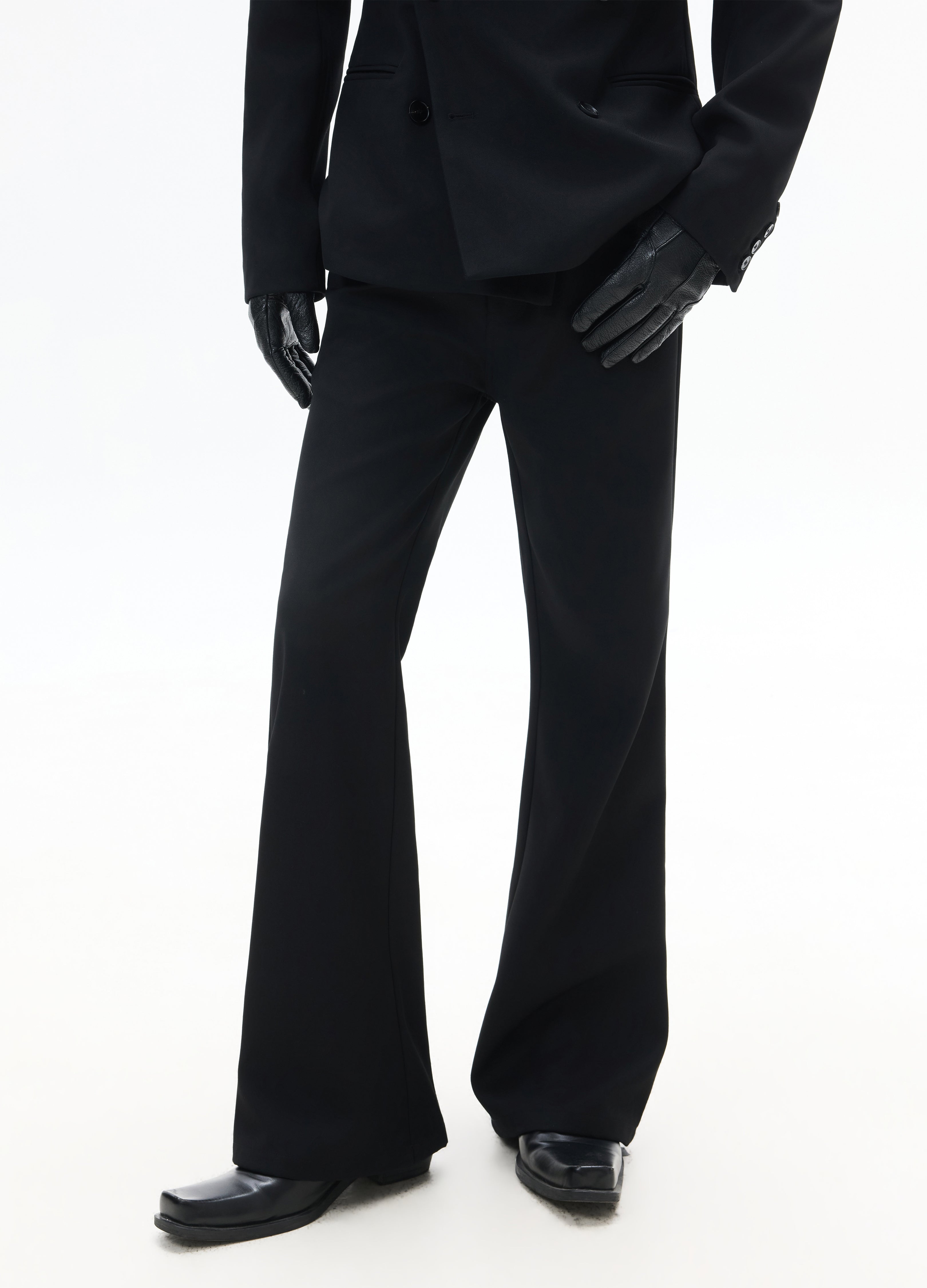26SS CLASSIC STRAIGHT BLACK TROUSERS