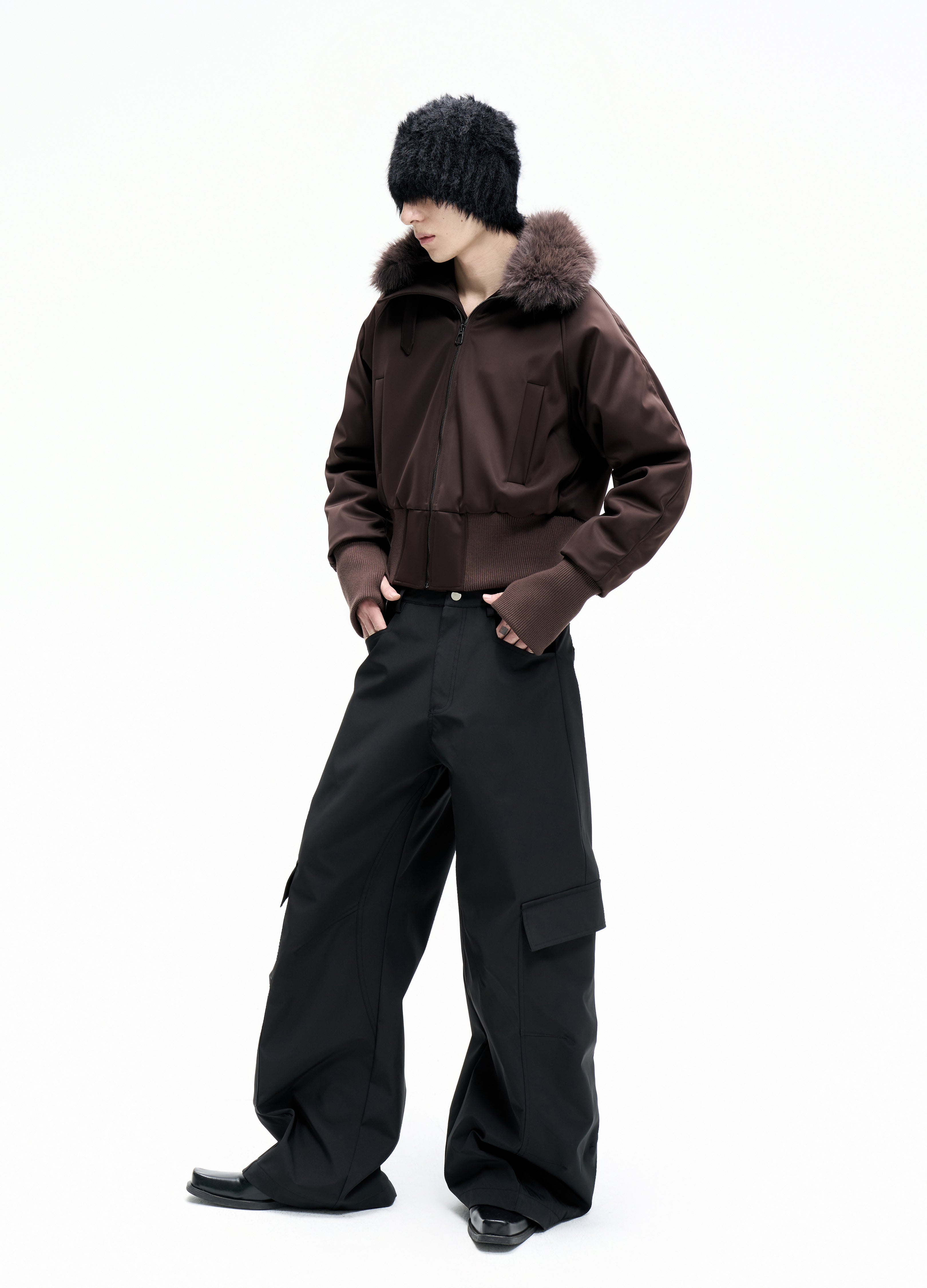 25FW FUR HOODED PARKA JACKET