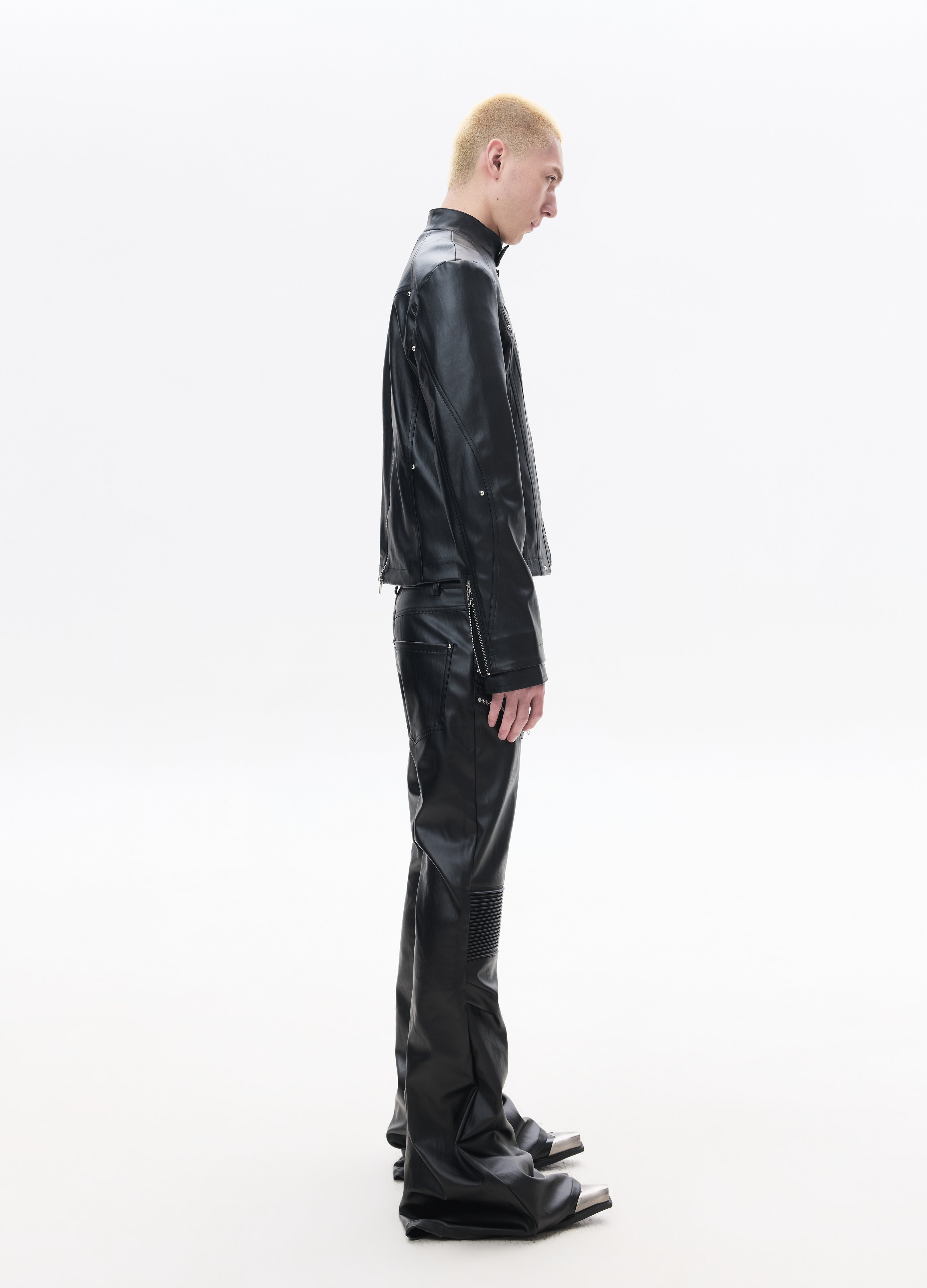 26SS DECONSTRUCT ZIP BIKER JACKET