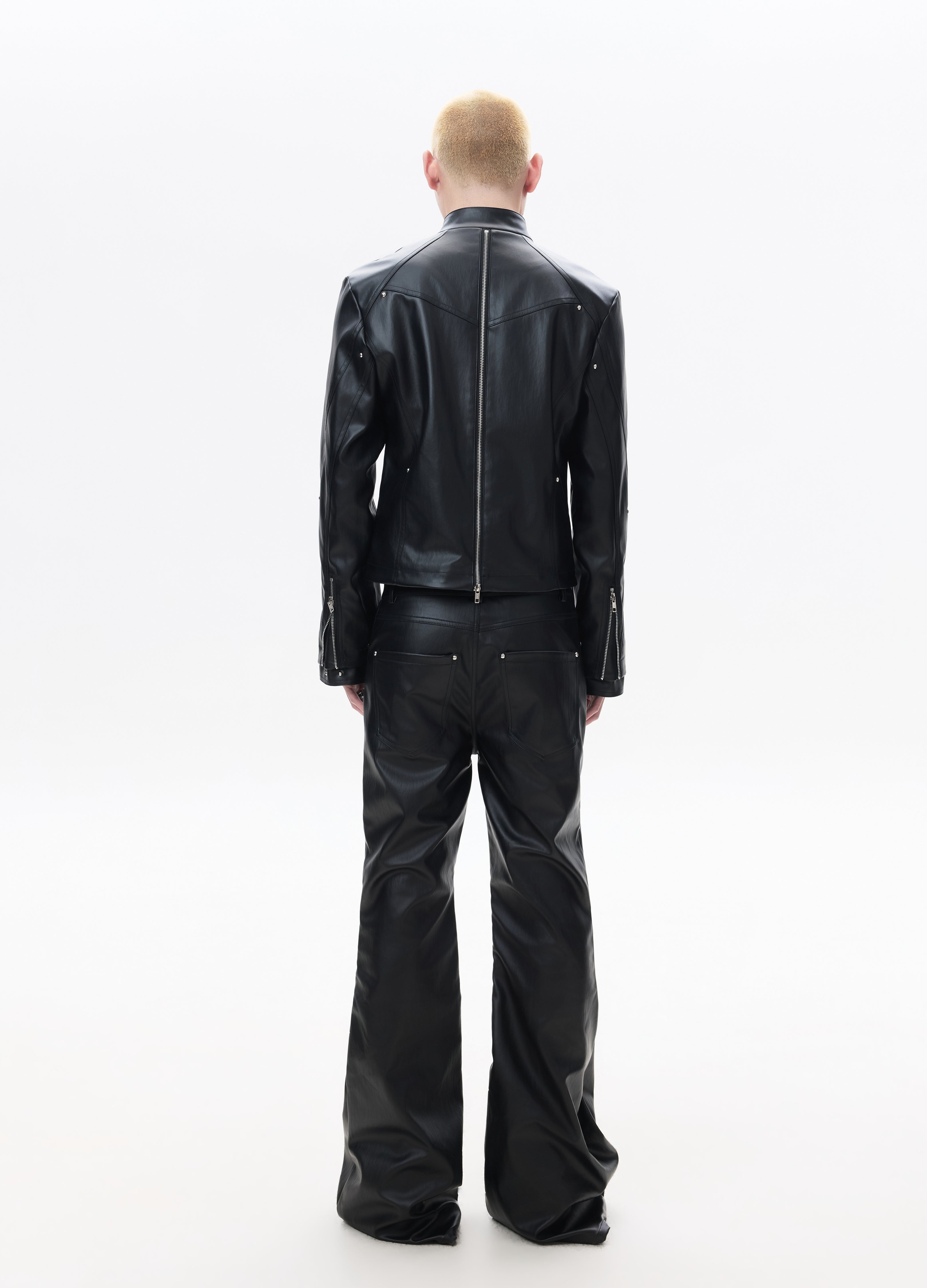 26SS DECONSTRUCT ZIP BIKER JACKET