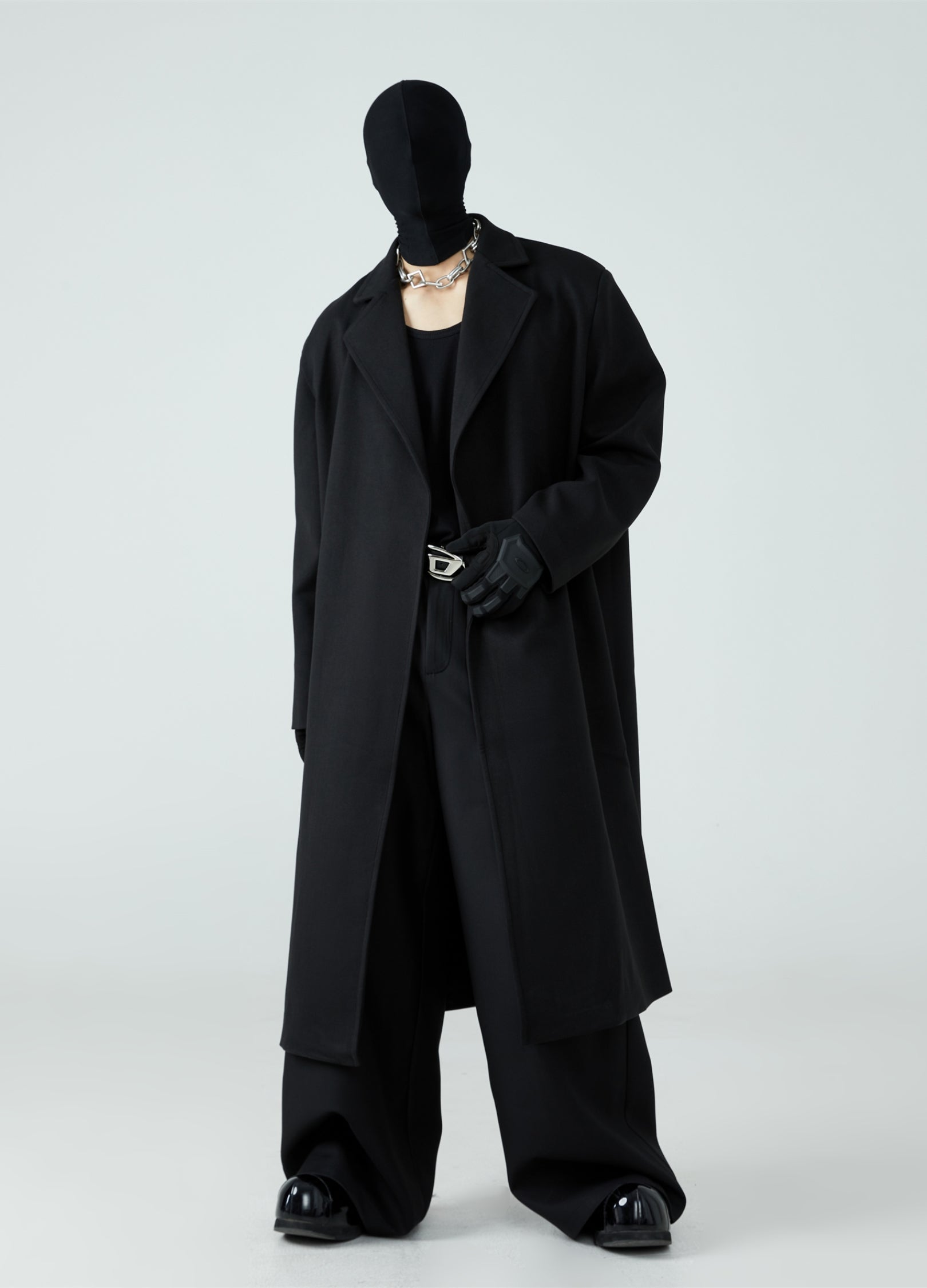 23FW Unbuttoned Woolen Coat