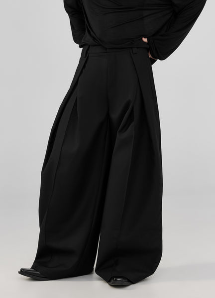 パンツ FRKM SCD PLEATED WIDE LEG PANTS 23FW Pleated Wide-Leg Pants