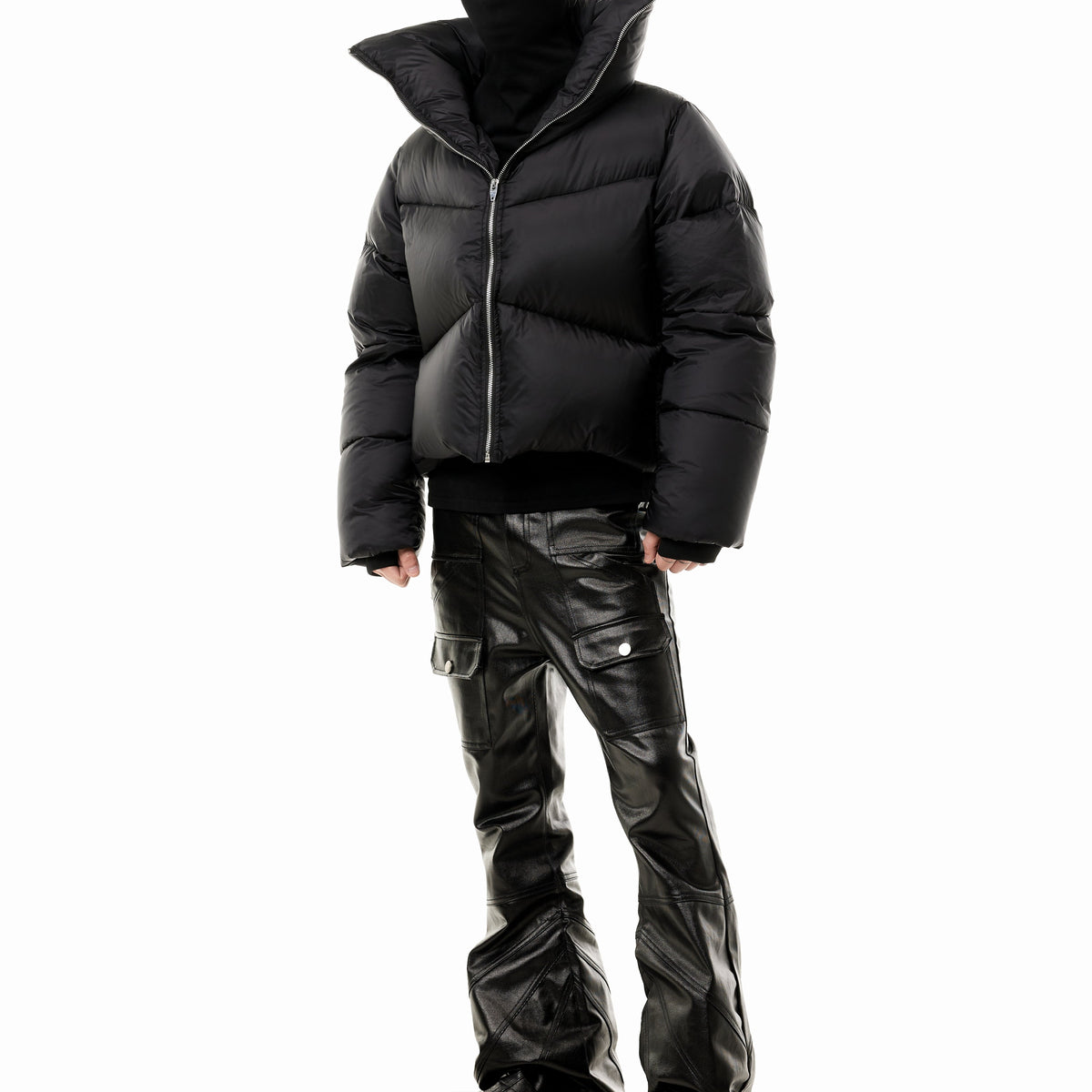 SHADOW HIGH-COLLAR DOWN JACKET