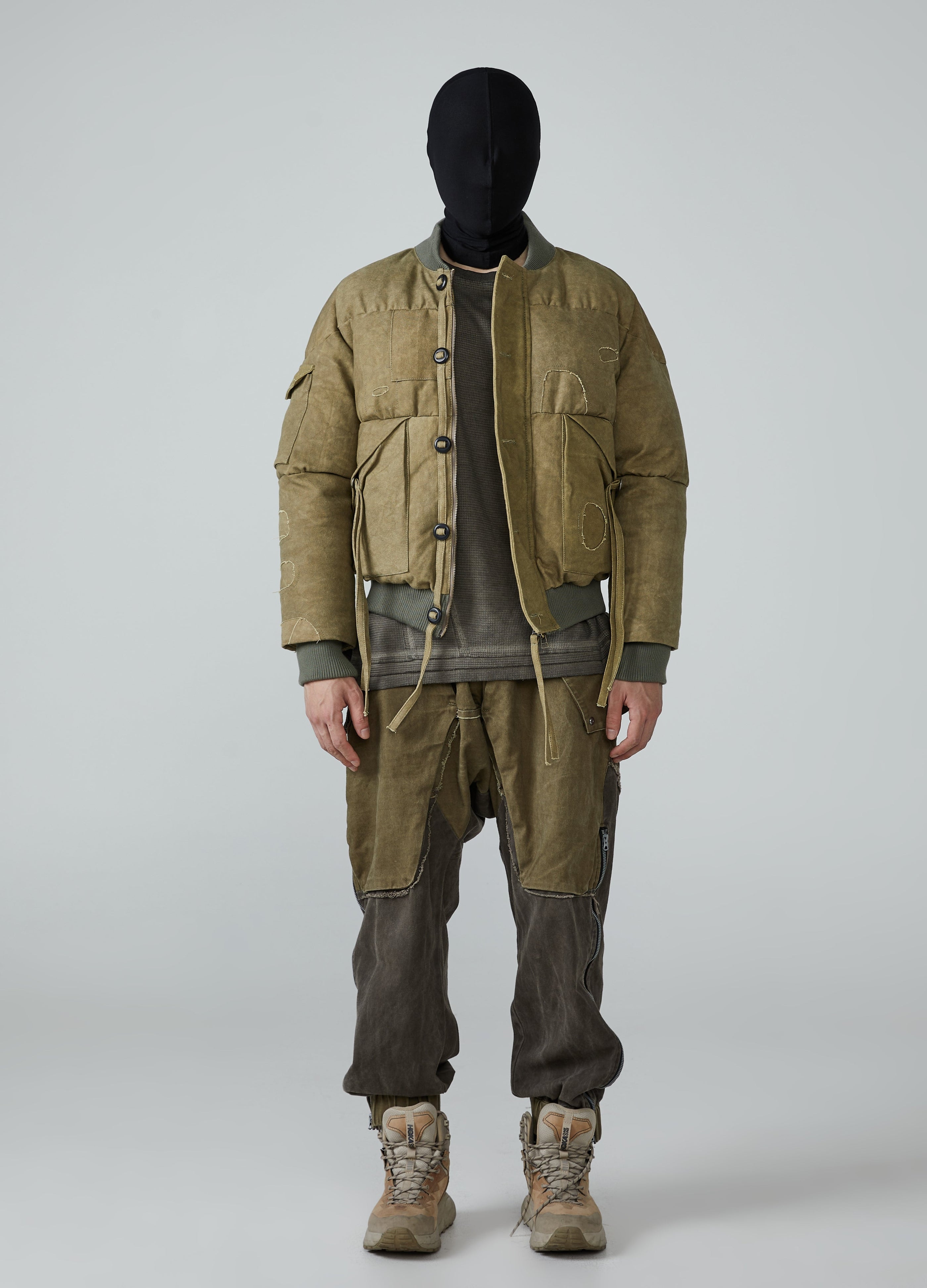Wasteland Washed Raw Edge Hooded Jacket main image 1