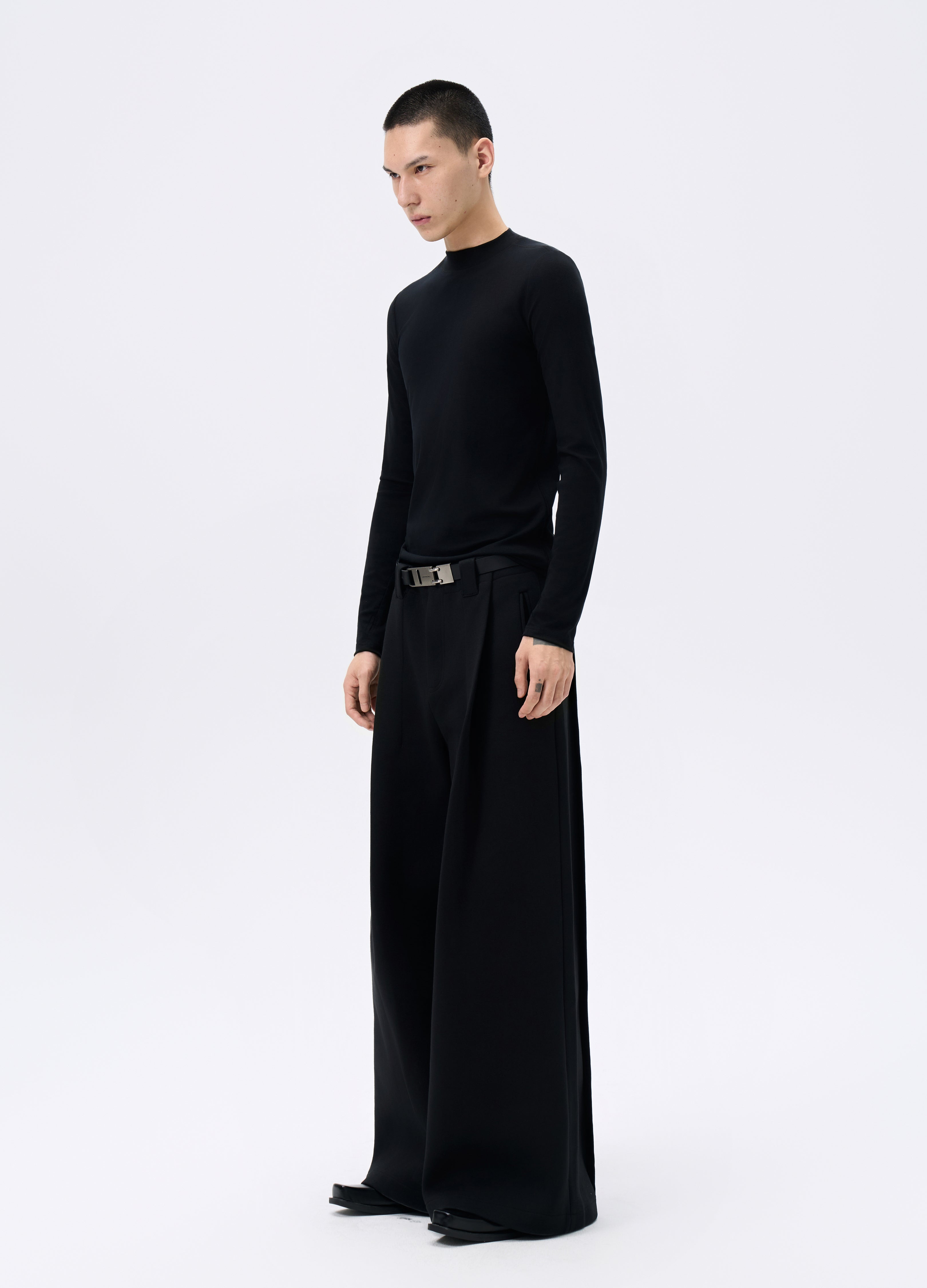 25FW BLACK WOOL BASE LAYER