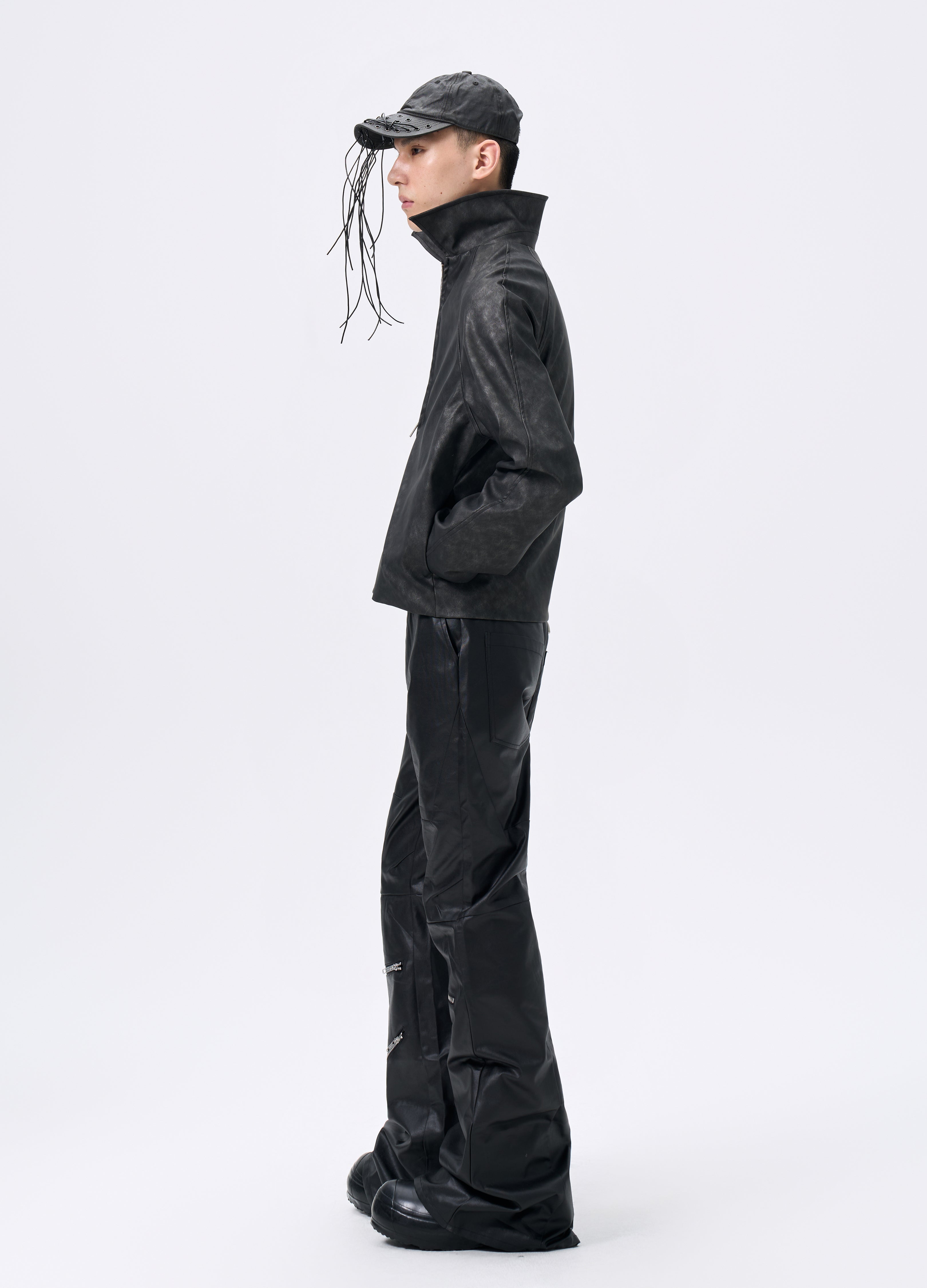 25FW WAVEWASH LEATHER RIDER JACKET