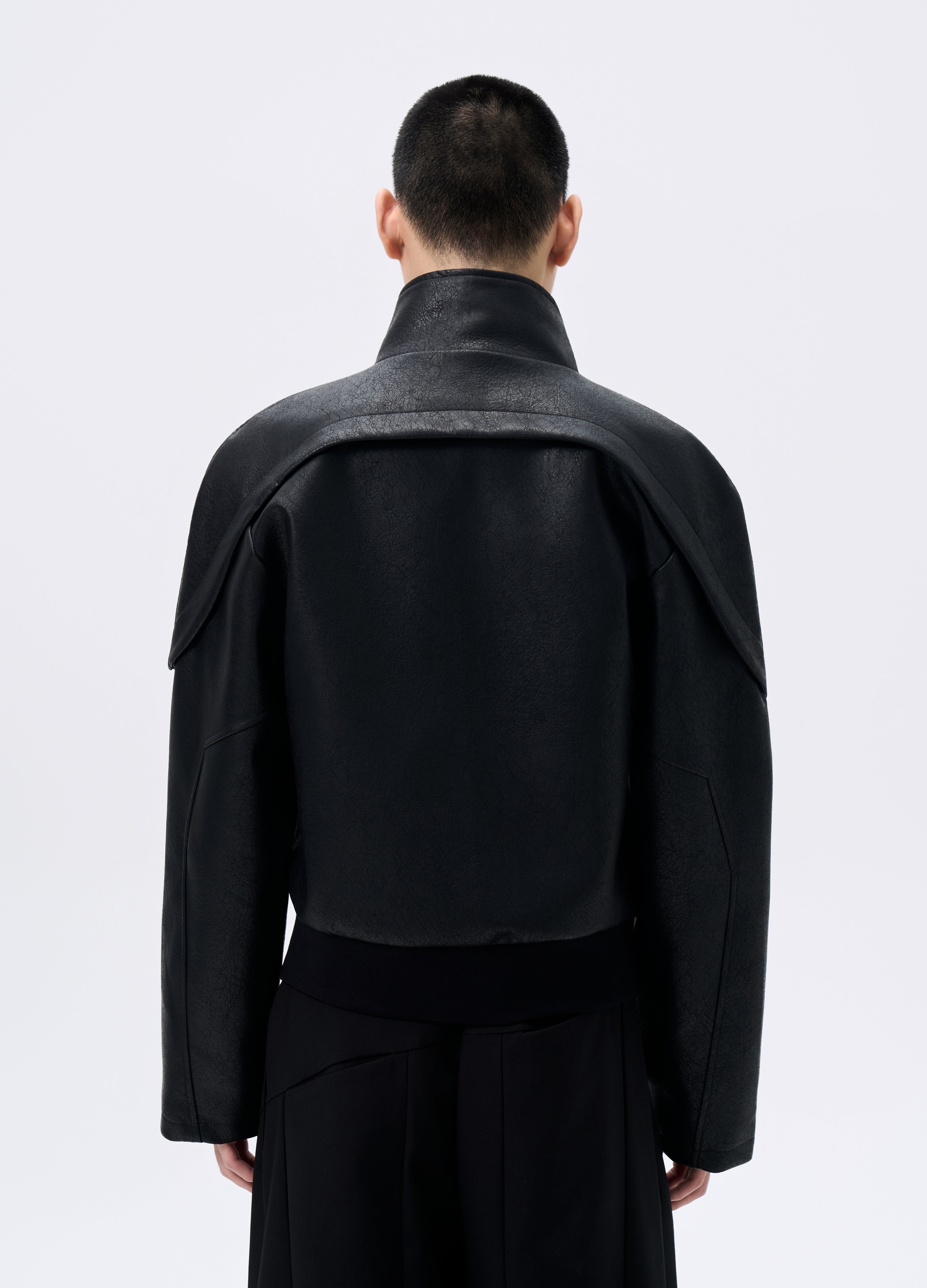 25FW CRACKED LEATHER ARC JACKET