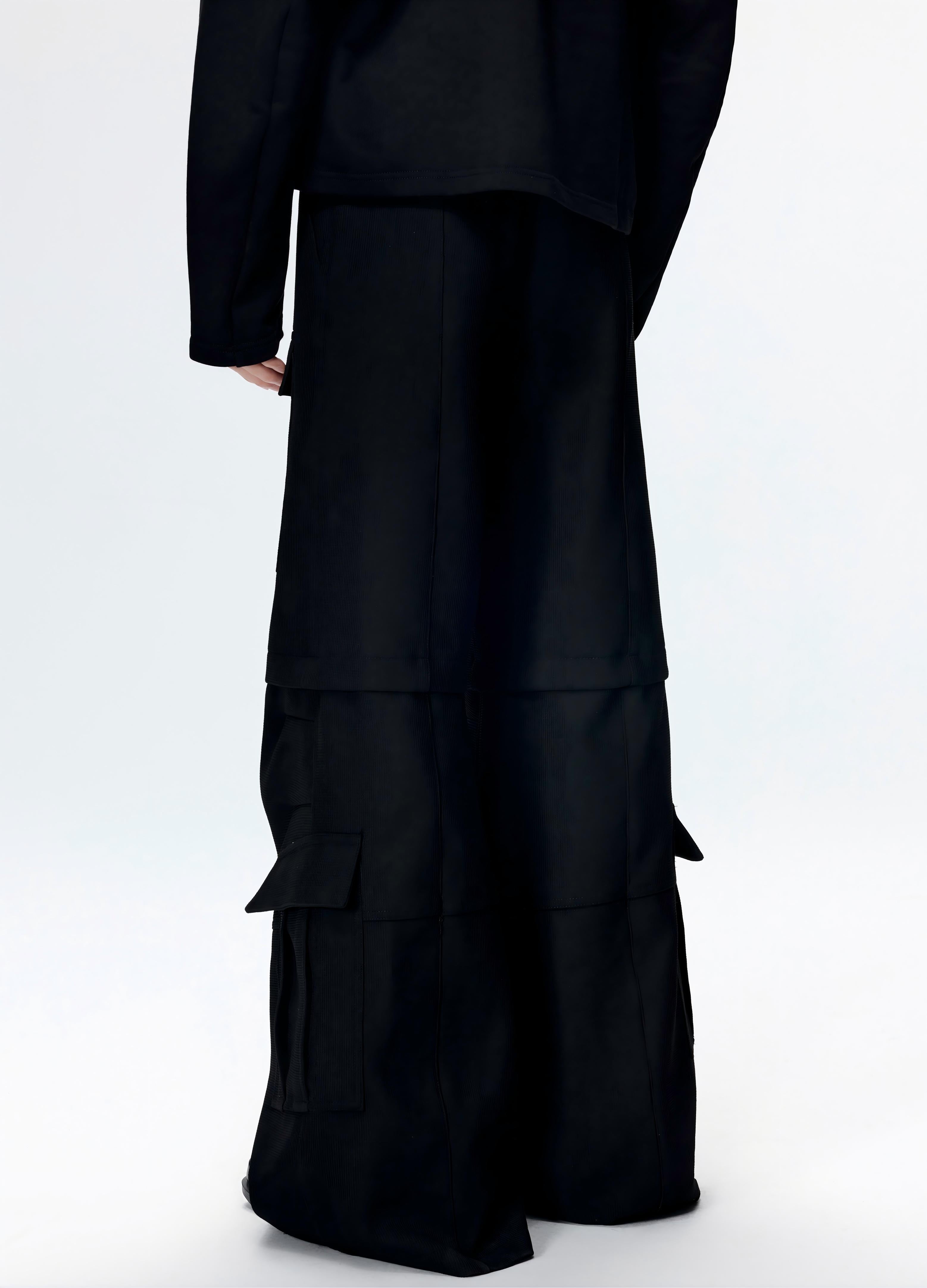 25FW TEXTURED WIDE CARGO PANTS