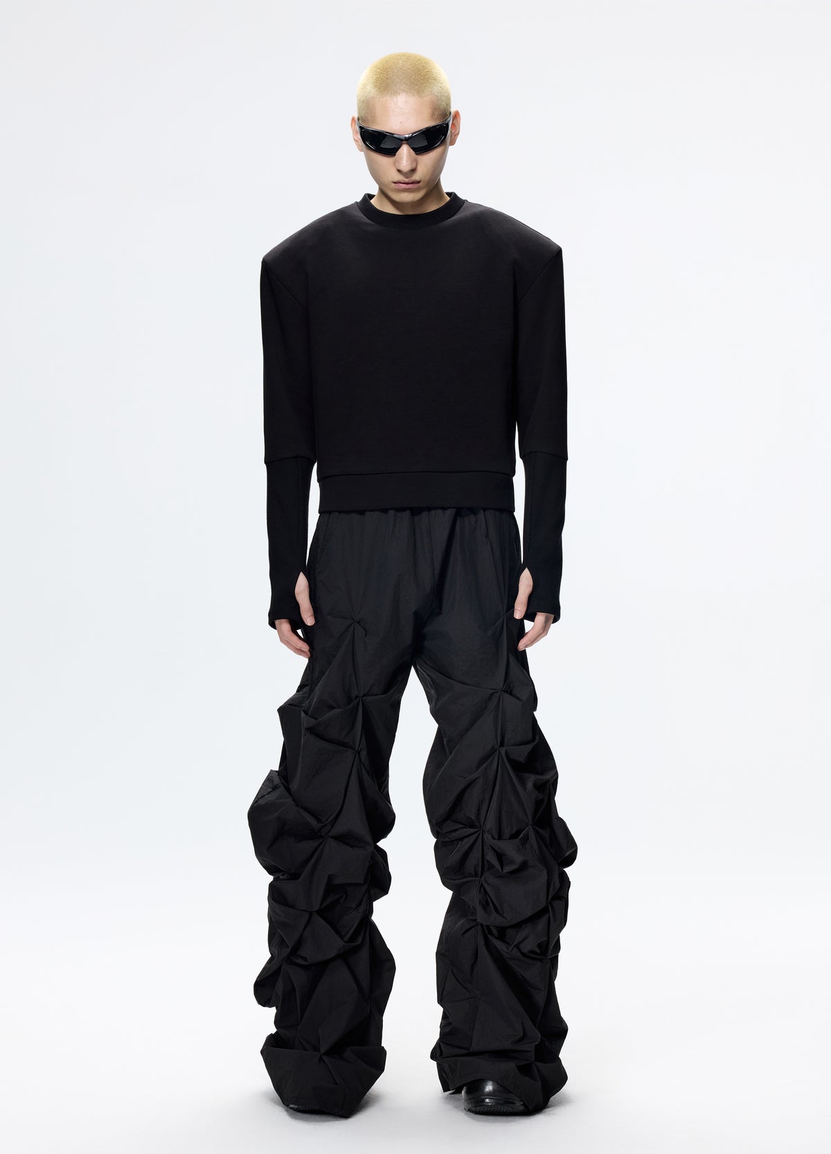 Staple Core 25FW STAPLE DETAIL CROPPED HOODIE