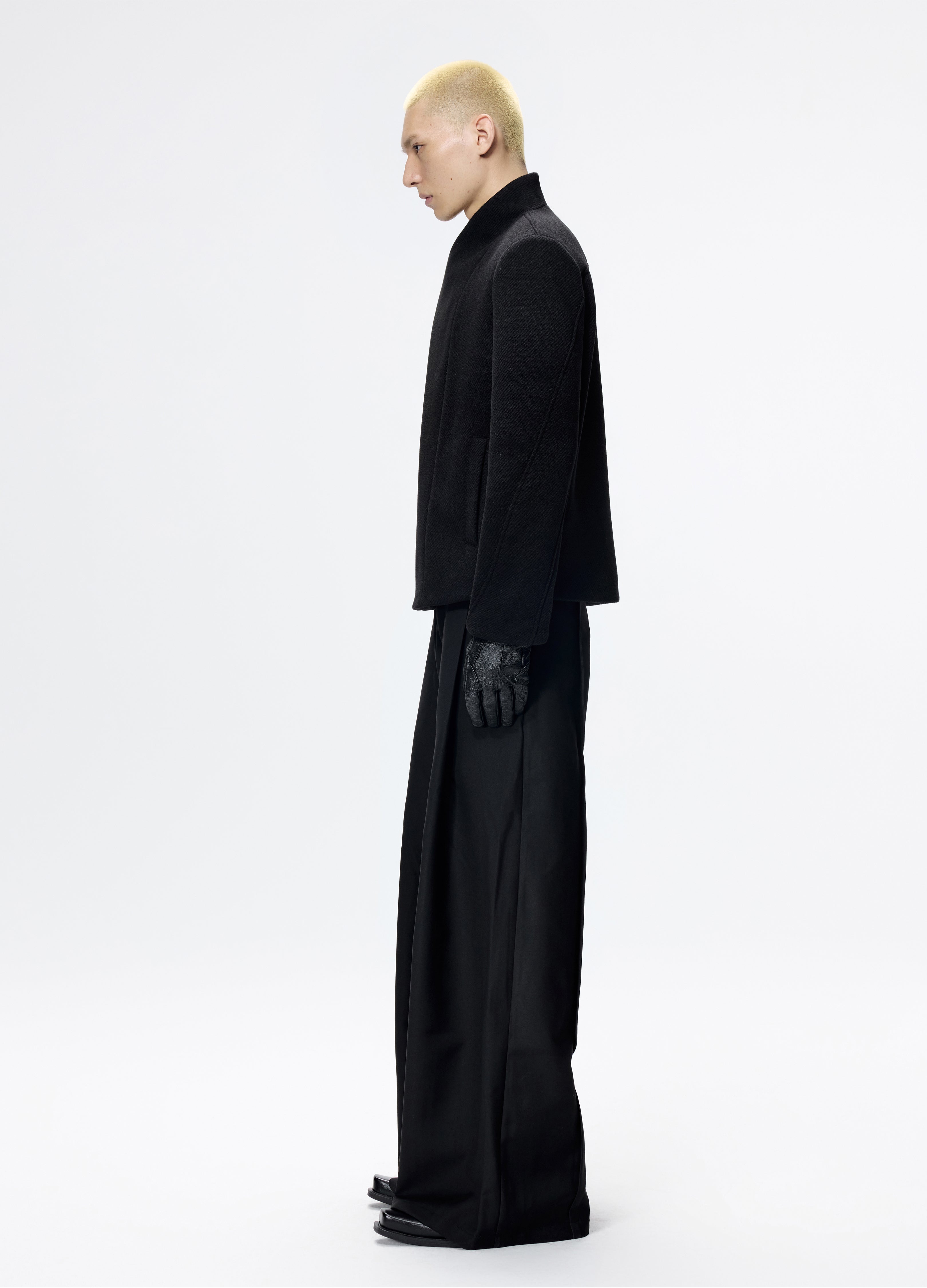 25FW DECONSTRUCT SLANT WOOL COAT