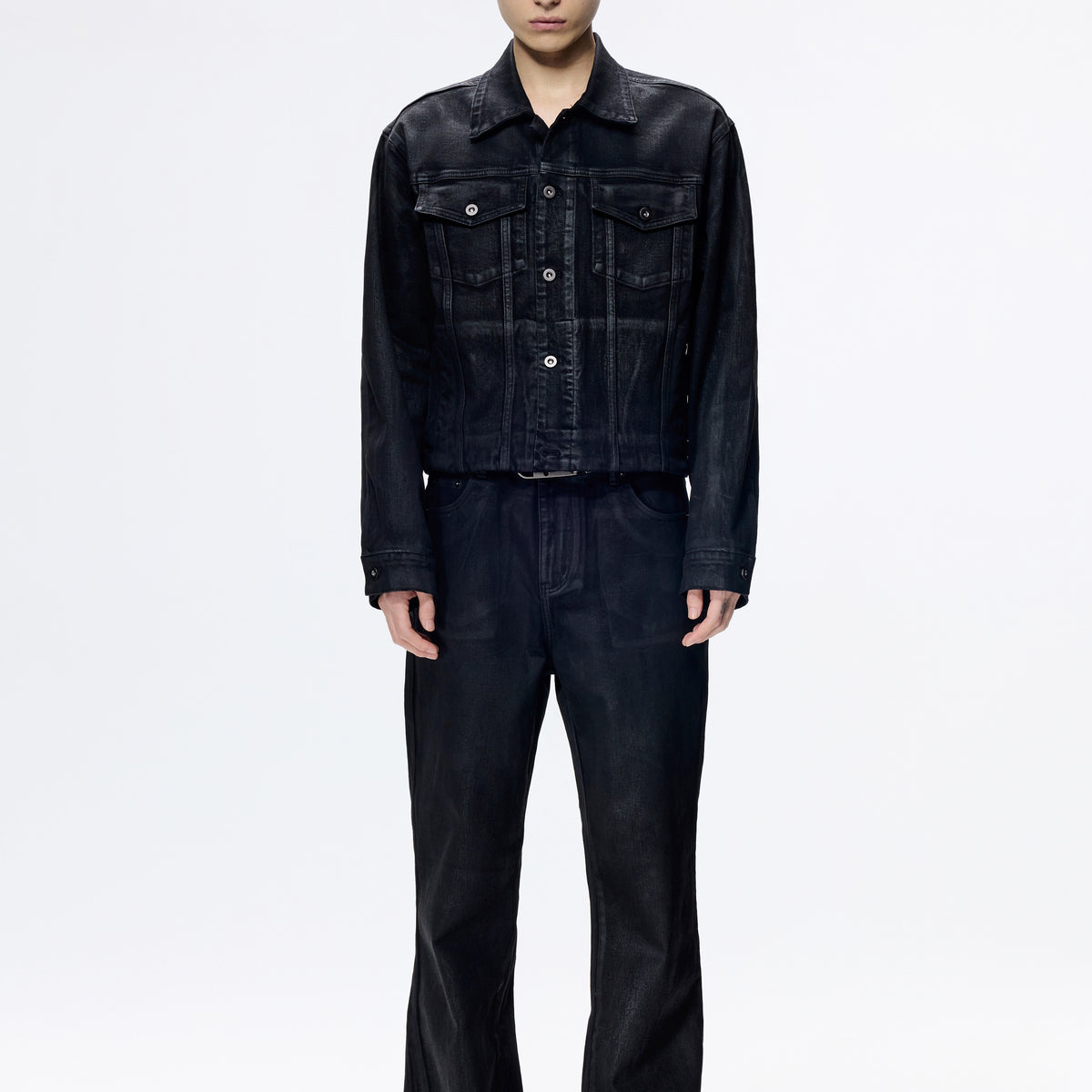 25FW HAND-WAXED DENIM JACKET