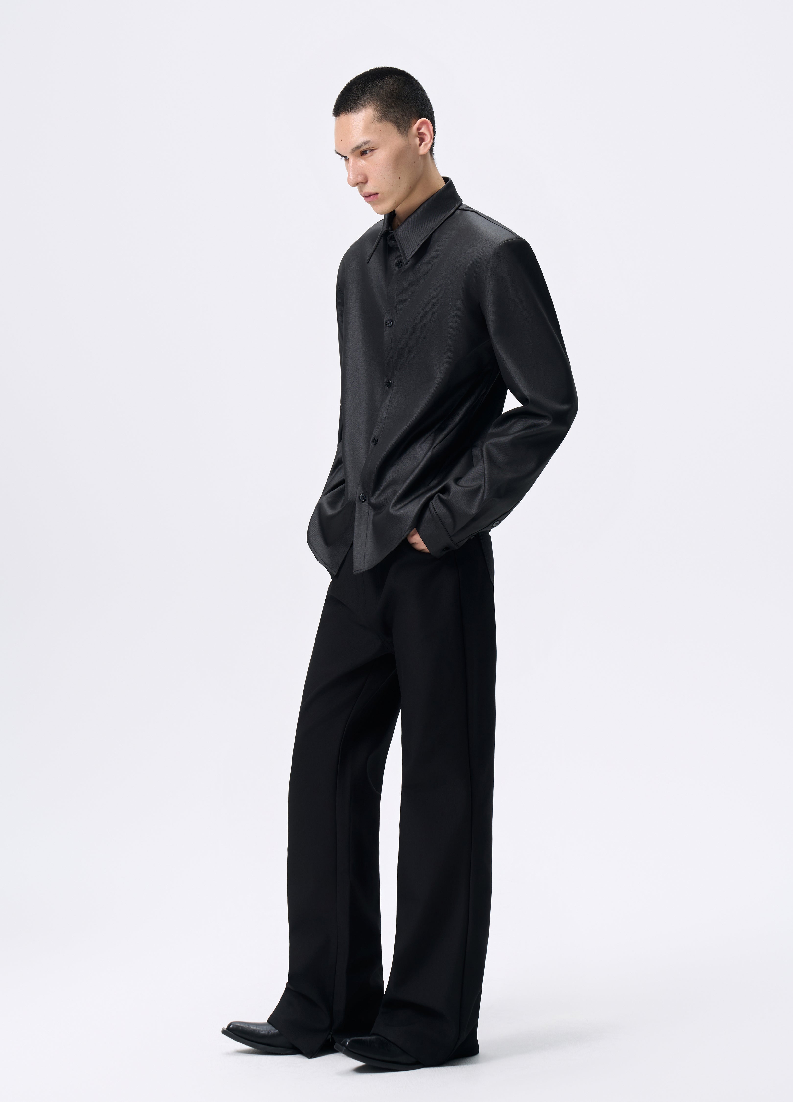 25FW SHEEN TWILL PADDED SHIRT