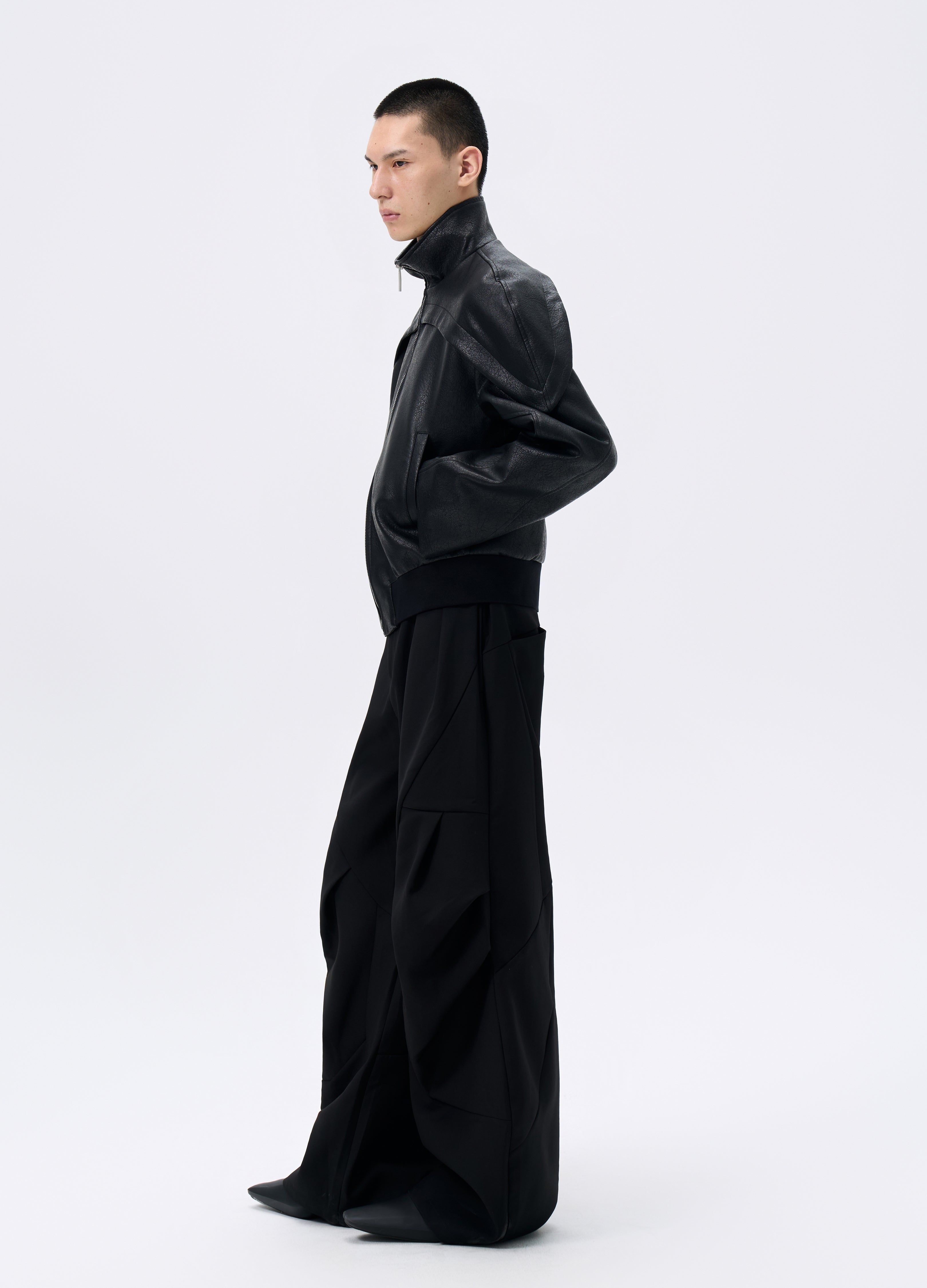 25FW CRACKED LEATHER ARC JACKET