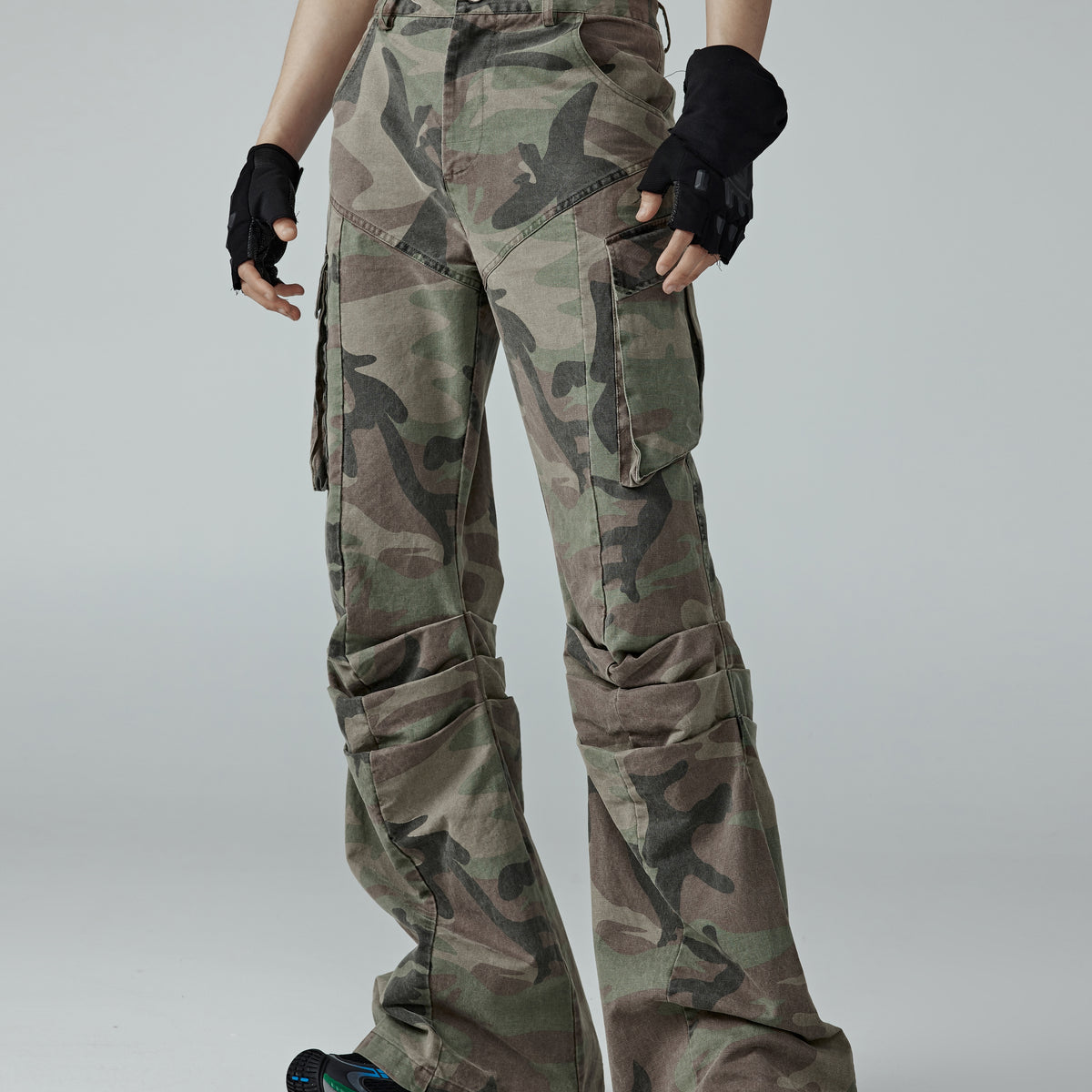 24SS Camouflage Machete-Cut Pants