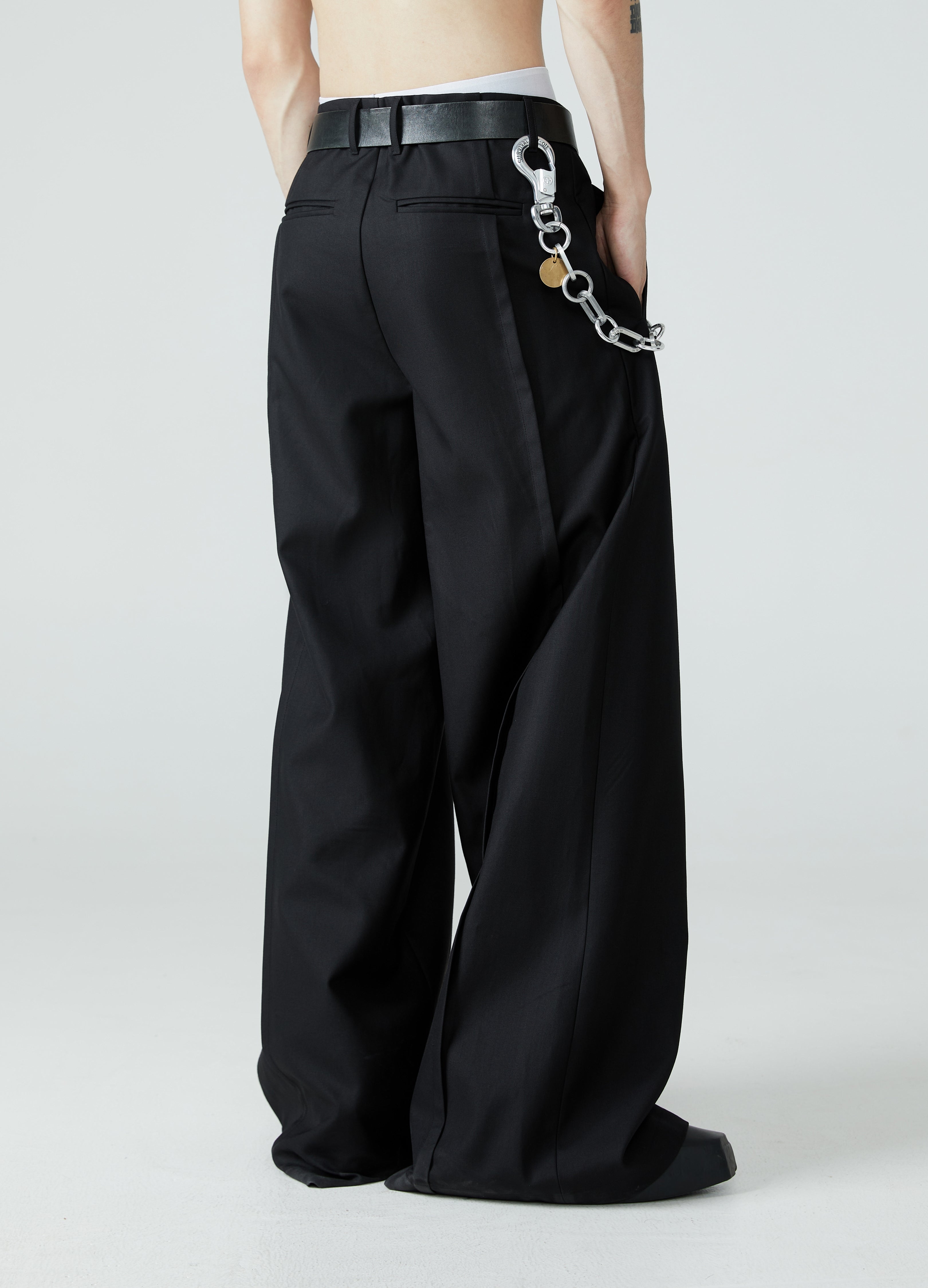 23FW Pleated Wide-Leg Pants