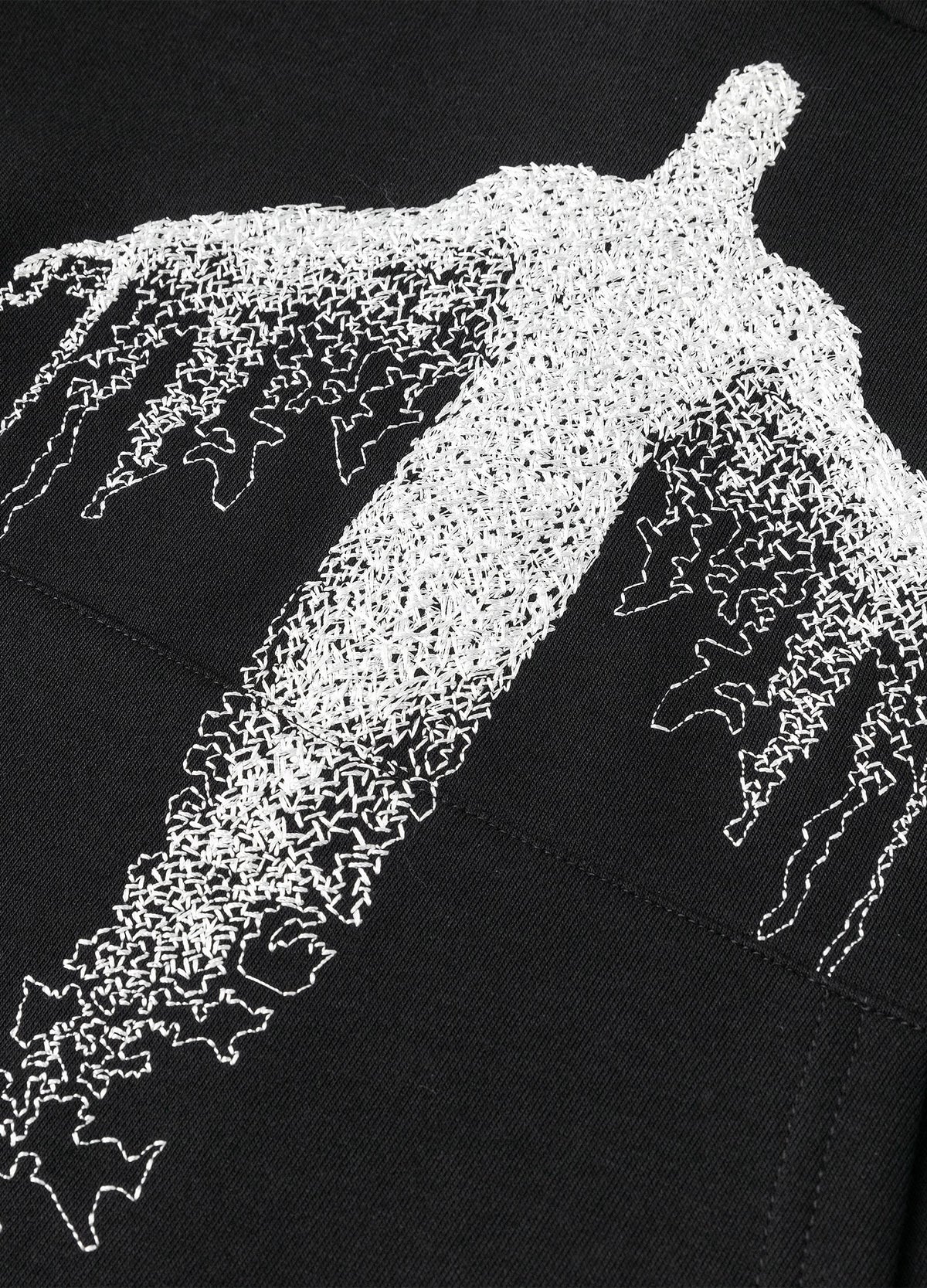 White figure graphic surface.