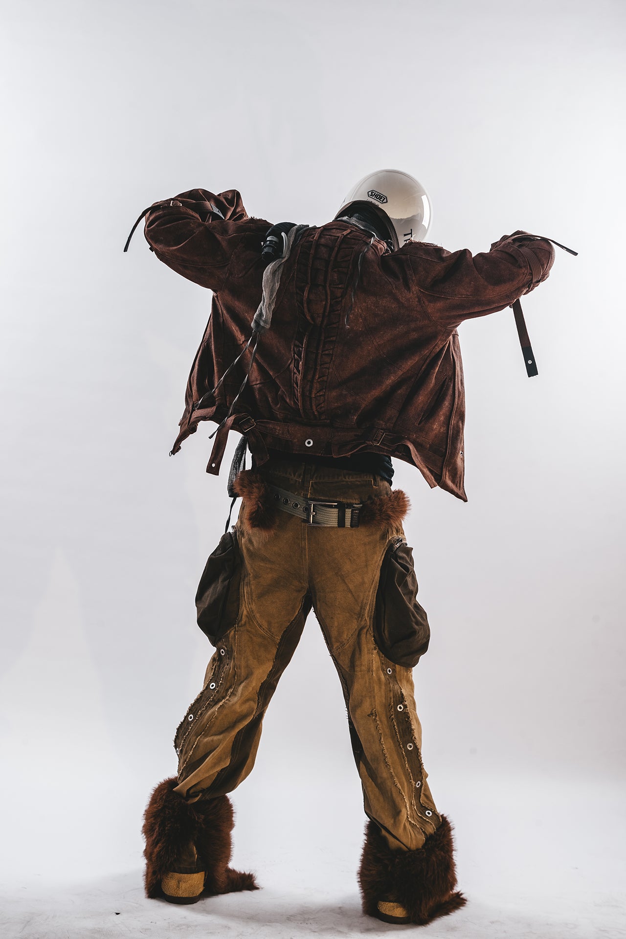 PANTALONI ORION CON BORDO CONSUMATO DRKLEI