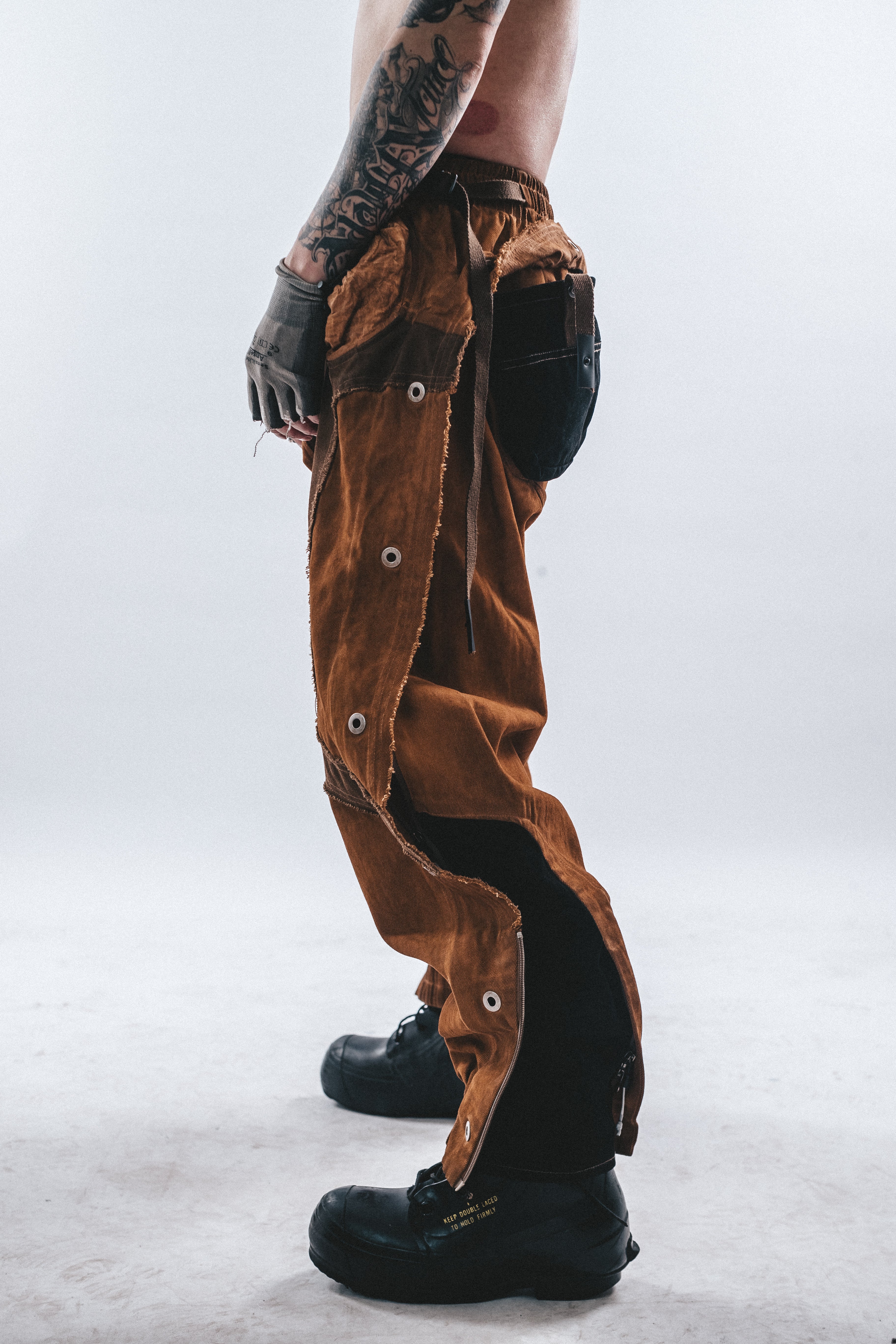 DRKLEI MULTI-ZIP LUMBER CARGO PANTS