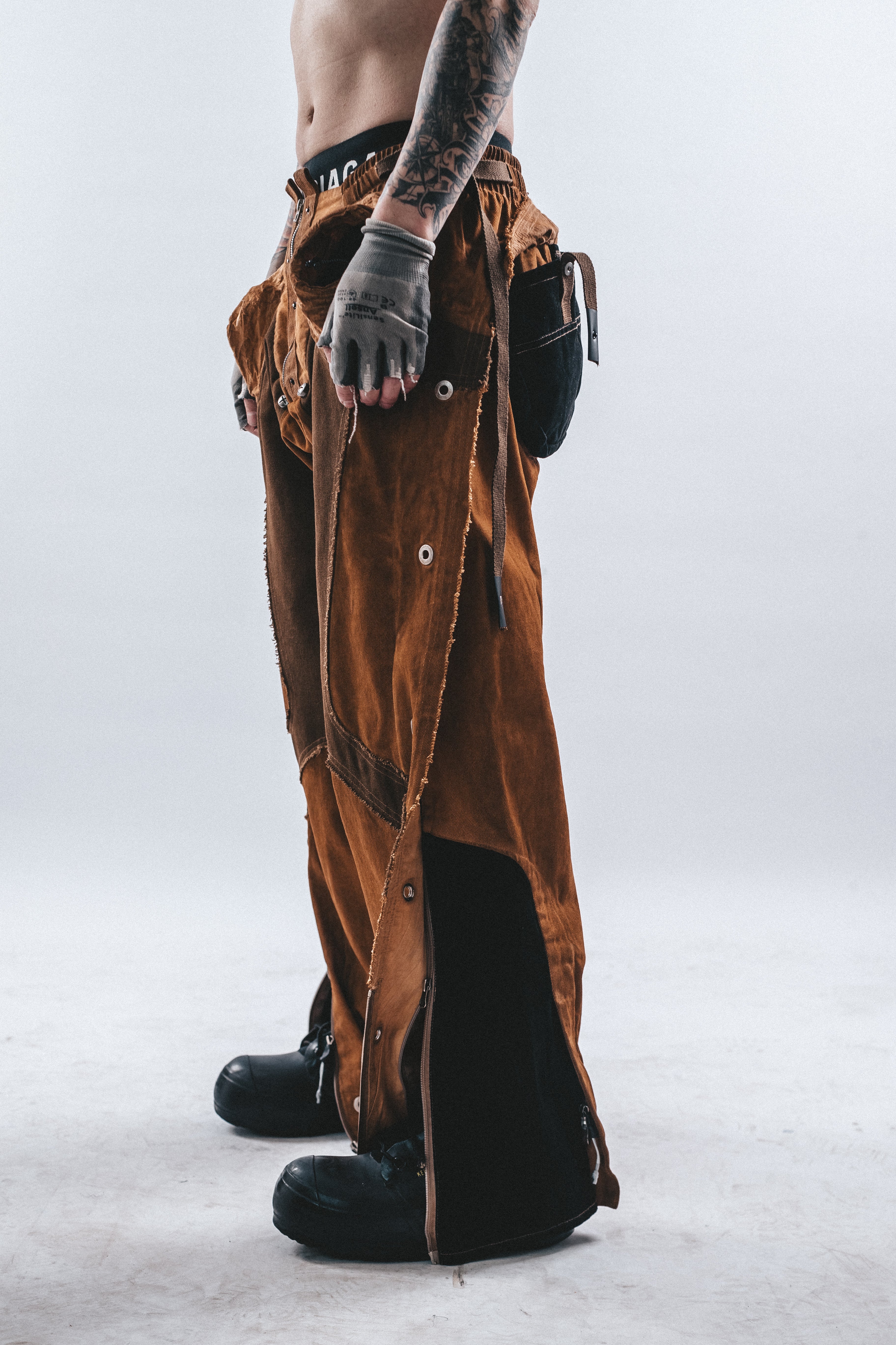 DRKLEI MULTI-ZIP LUMBER CARGO PANTS