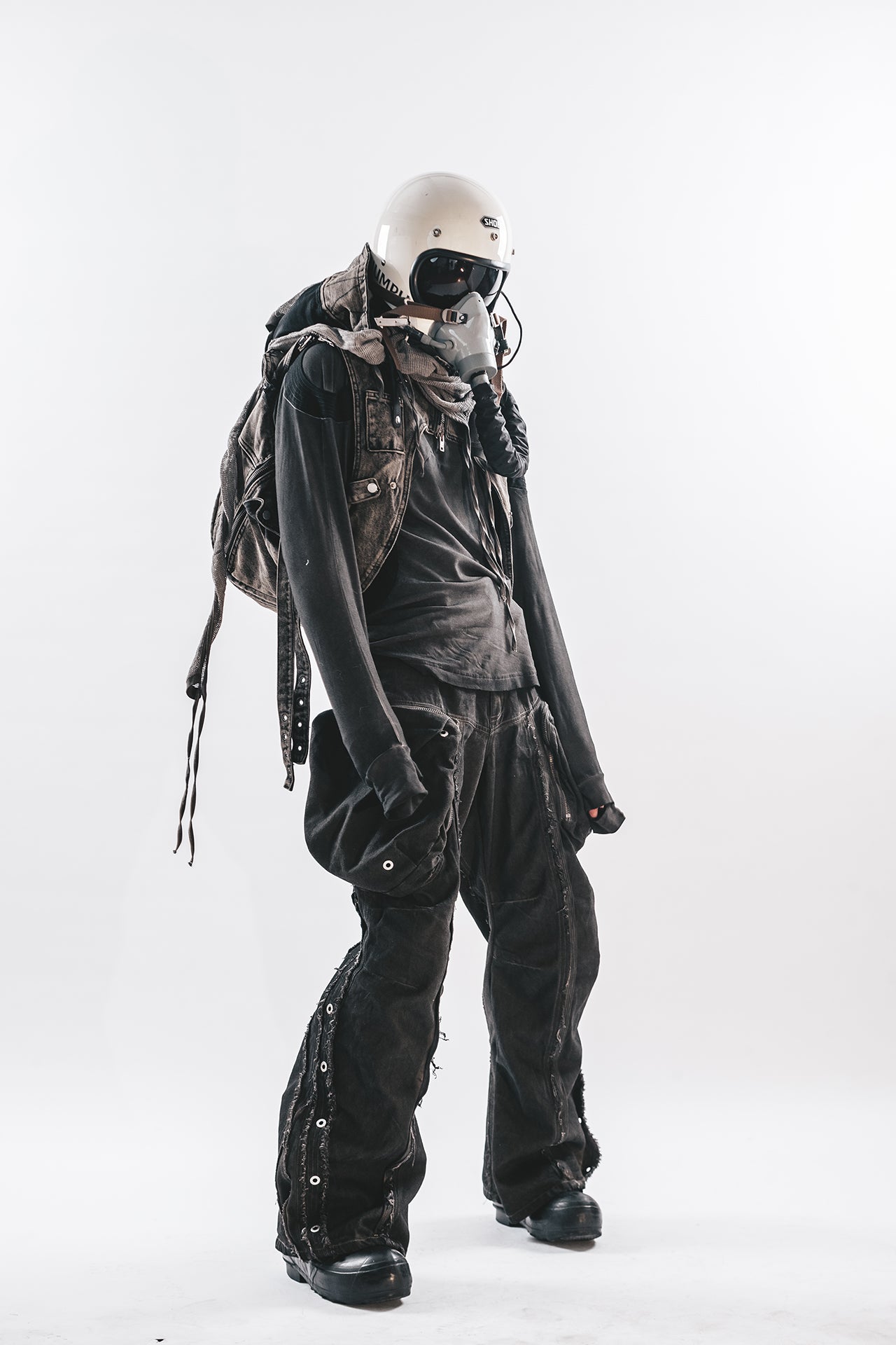 PANTALONI ORION CON BORDO CONSUMATO DRKLEI